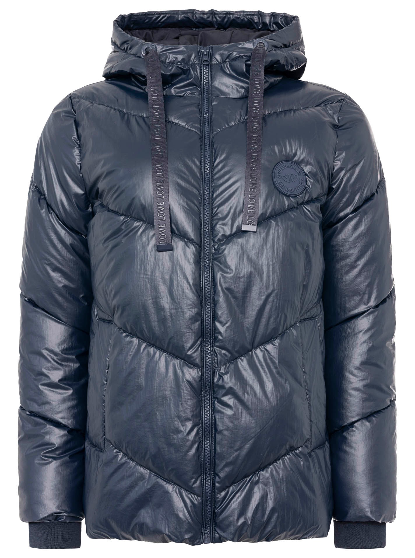 Zwillingsherz Steppjacke ""Zwillingsherz"", mit Kapuze, glänzend, Kapuze, H günstig online kaufen