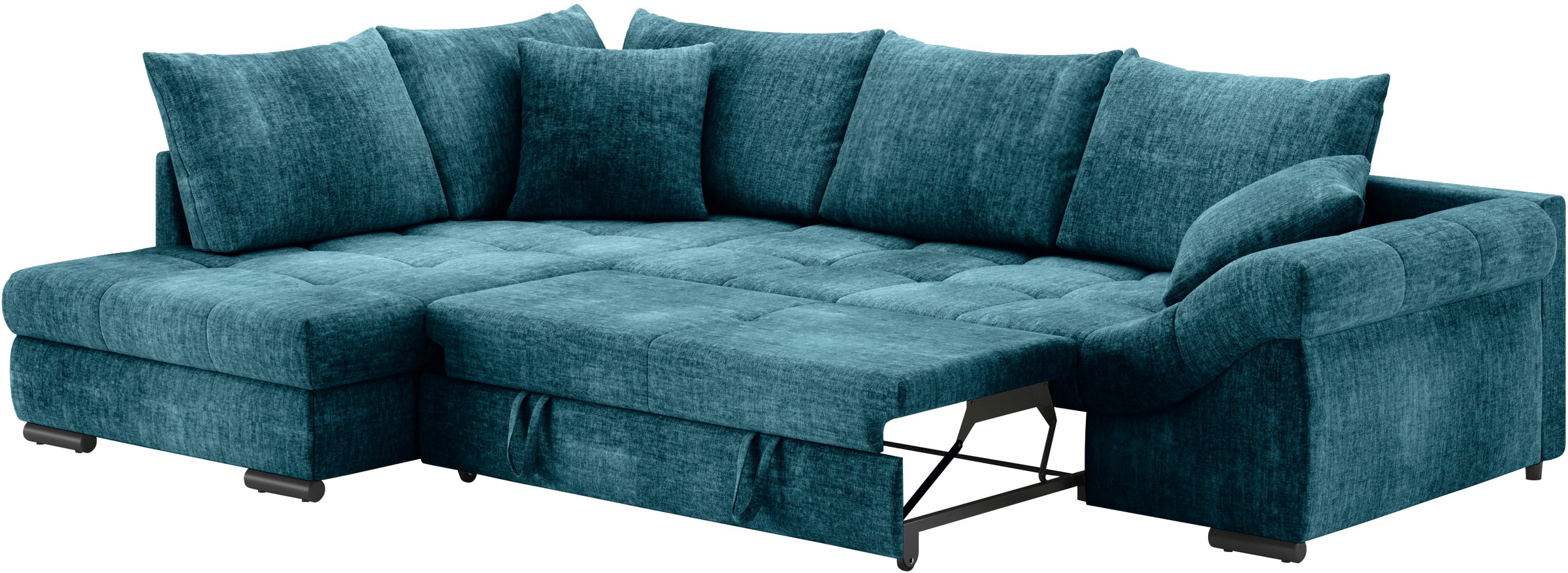 Mr. Couch Ecksofa »Allegro DuraFlex, L-Form«, Hochschläfer-Bettauszug, Kaltschaumpolsterung, bis 140 kg belastbar