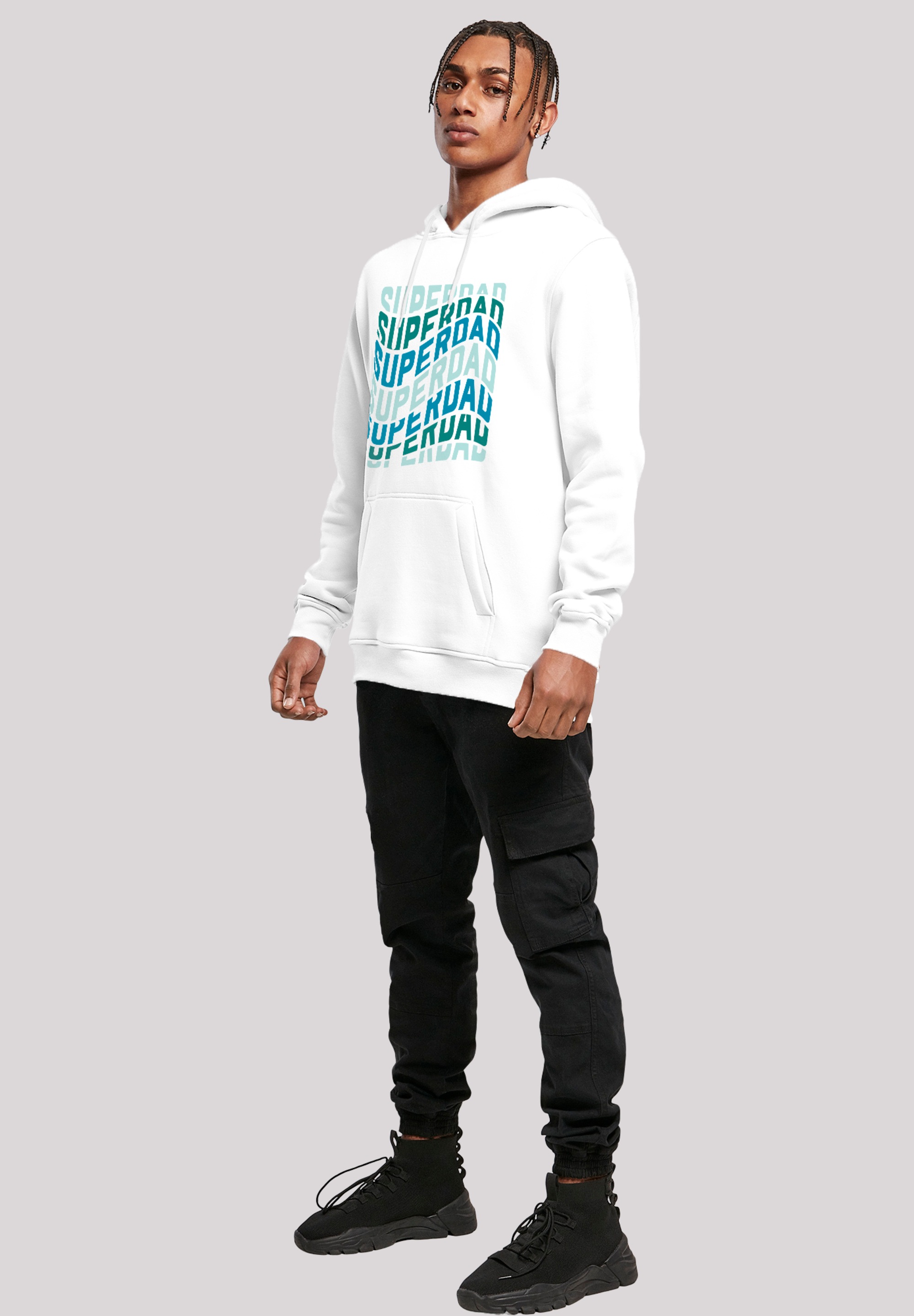 F4NT4STIC Kapuzenpullover »Super Dad Retro Trend Vatertags Design für Papas«, Premium Qualität