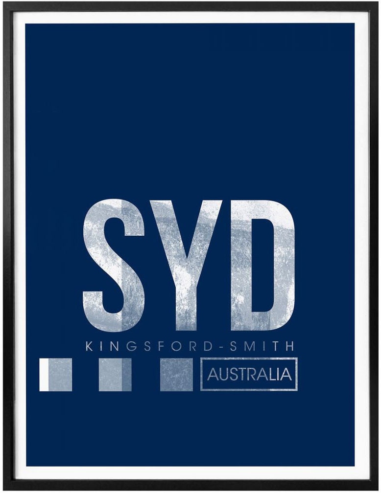 | Flughafen SYD Wandbild, BAUR Poster, Flughafen, kaufen Wandposter (1 Sydney«, St.), Bild, Wall-Art »Wandbild Poster