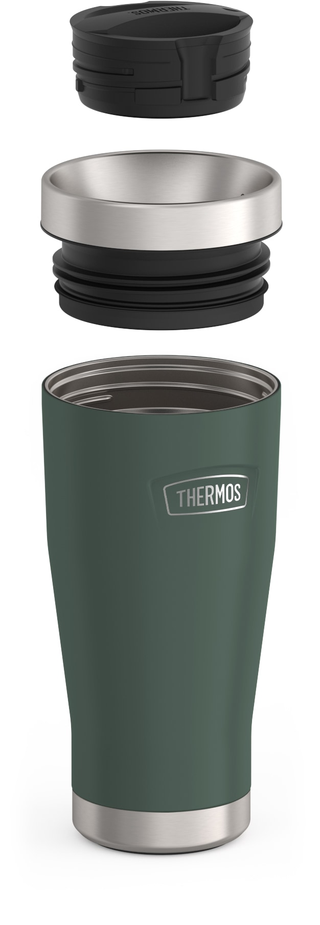 THERMOS Thermobecher »ICON MUG, rutschfester Boden, 360° Trinkfunktion, spülmaschinenfest«, (1 tlg.), 0,47l, 7h heiß & 22h kalt, absolut dicht, Dura-Seal-Deckel