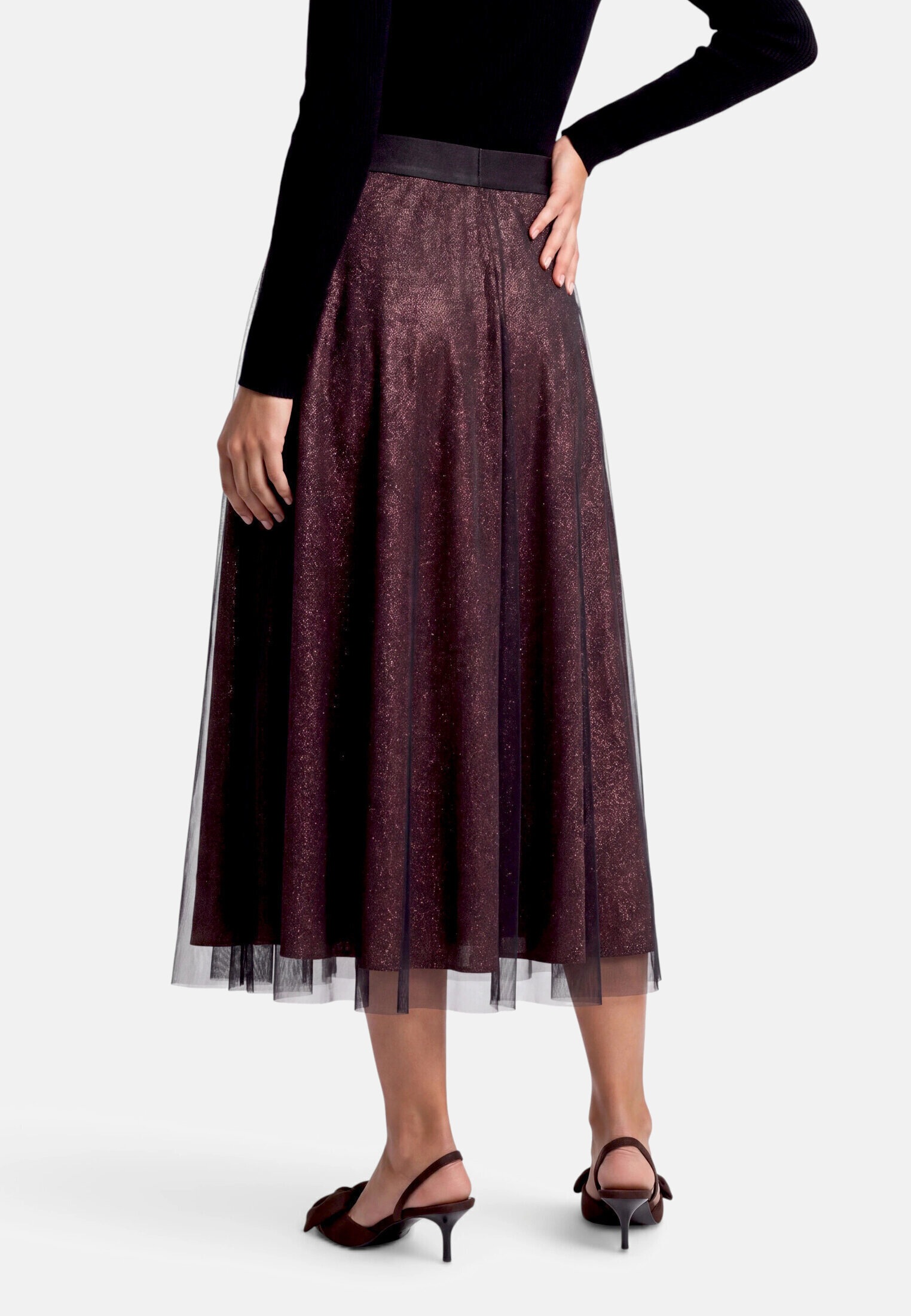 Zero Midirock »Damen mit elastischem Bund« Material
