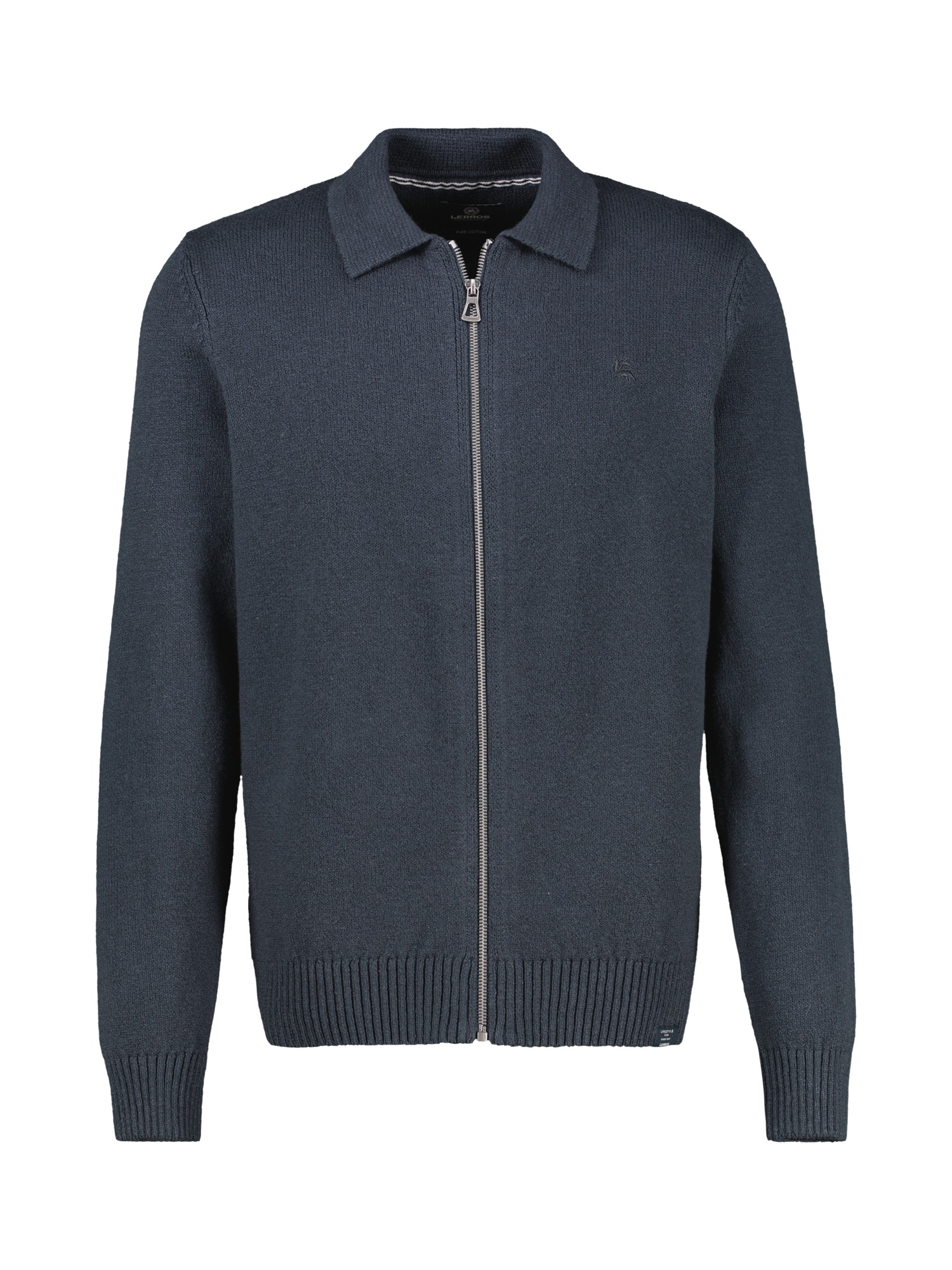 LERROS Strickjacke »Sportive Strickjacke aus hochwertiger Baumwollqualität«