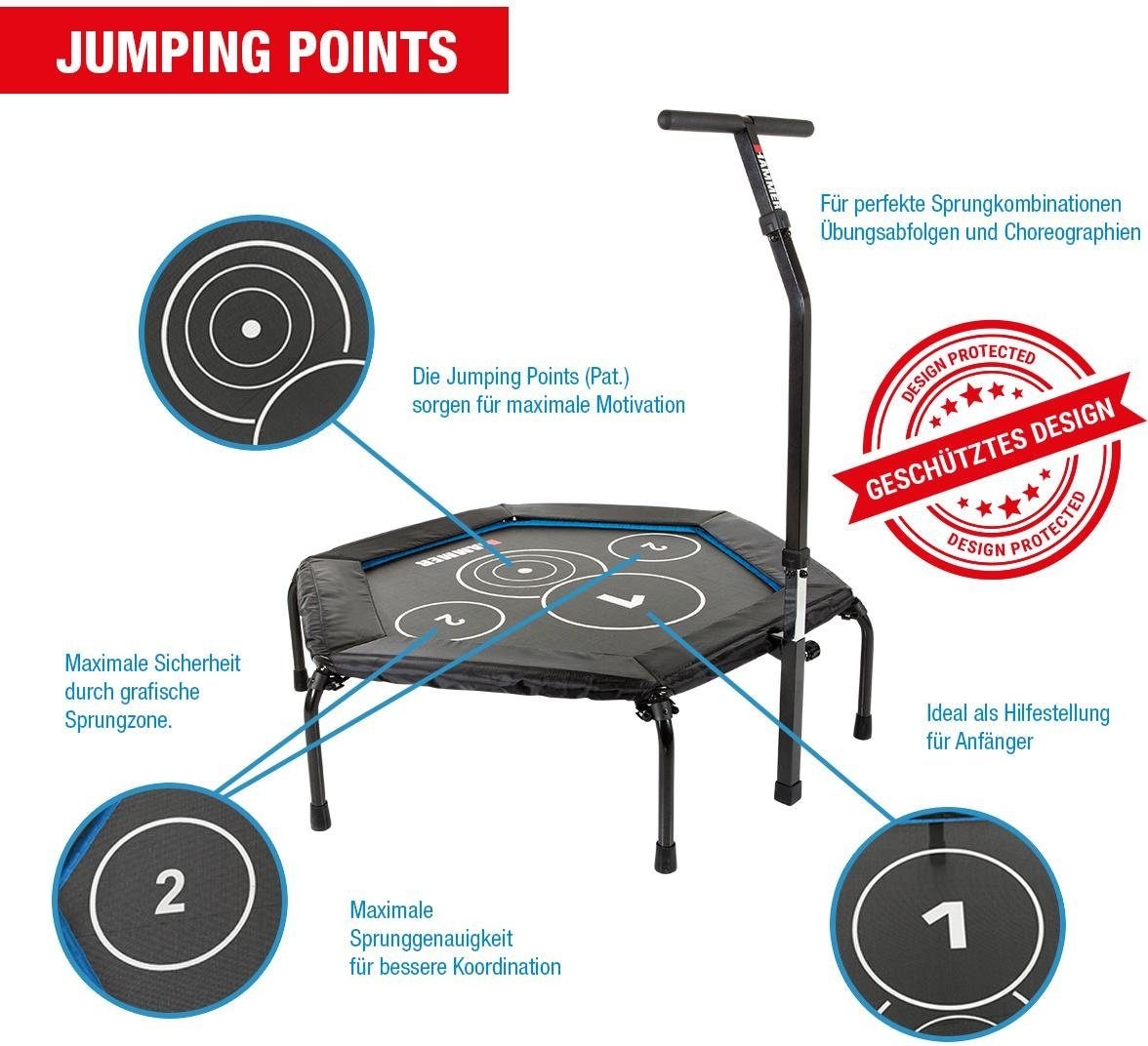 Hammer Fitnesstrampolin »Cross Jump«