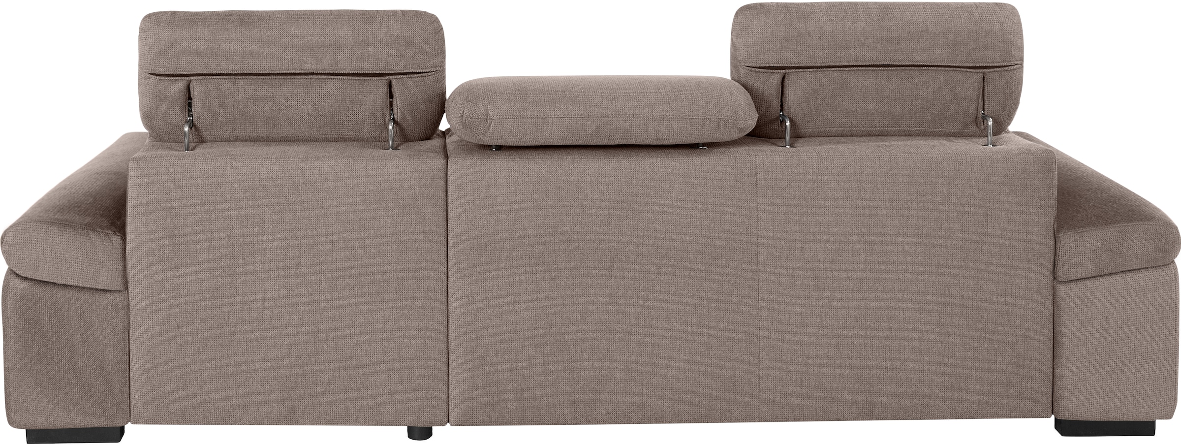 COTTA Ecksofa »Lola L-Form mit Kopfteilfunktion & Hocker«, (Set, mit Hocker), wahlweise mit Bettfunktion, Bettkasten & Armteilverstellung