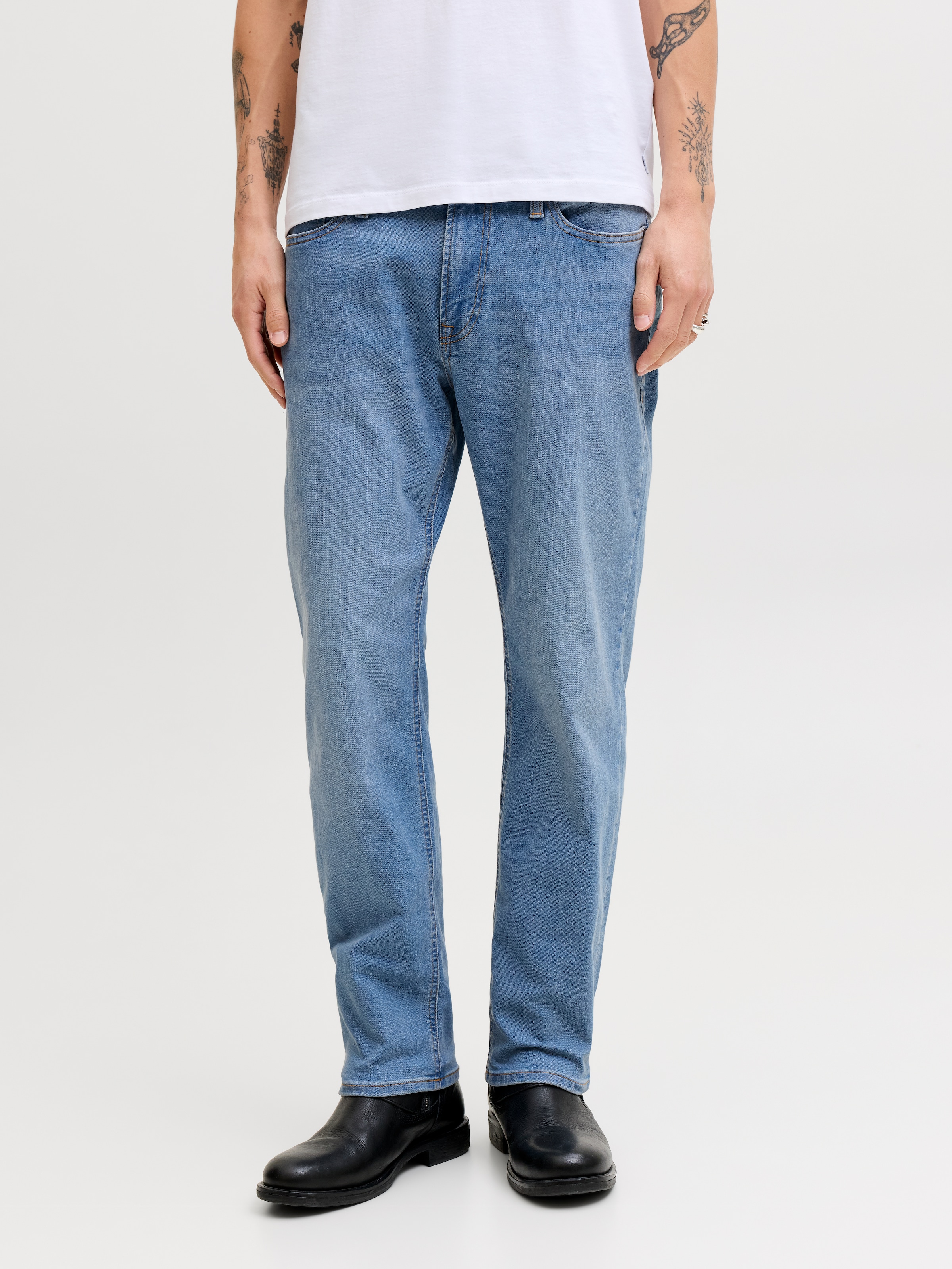 Jack & Jones Straight-Jeans "JJICLARK JJORIGINAL SQ 2" günstig online kaufen