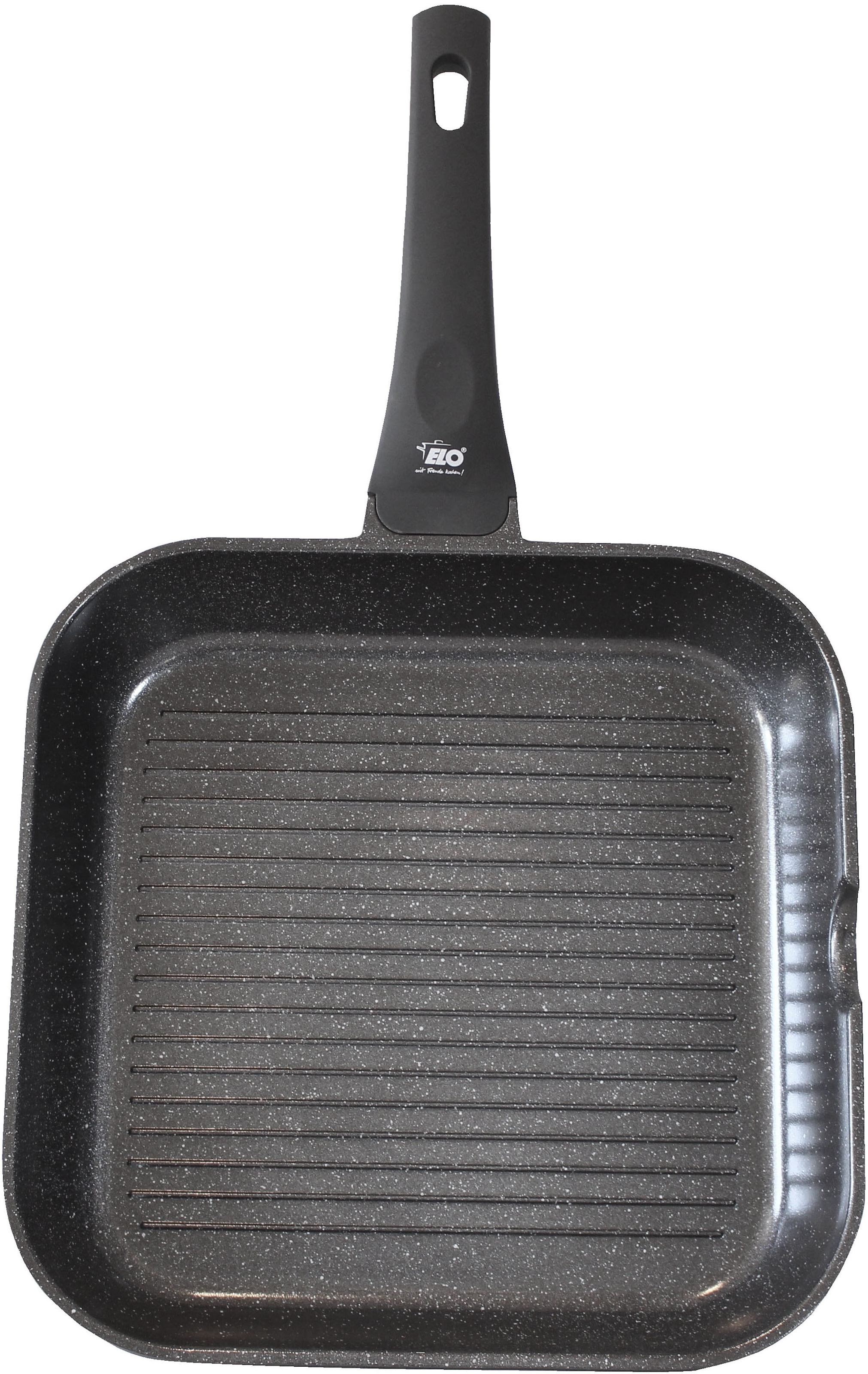 Elo Grillpfanne »Siloncast Grillpfanne 28 cm, mit großer Grillfläche«, Aluminiumguss, (1 tlg.), antihaftbeschichtet, hitzeisolierender Stiel, für alle Herdarten