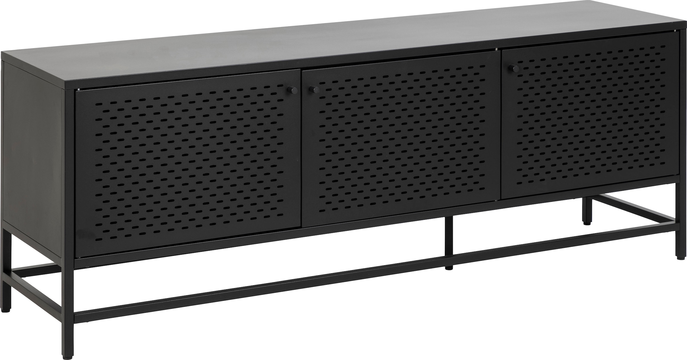 ACTONA GROUP Sideboard »New York«, Metall Sideboard in cooler New Yorker Style, H60cm B160cm, Mesh-Türen