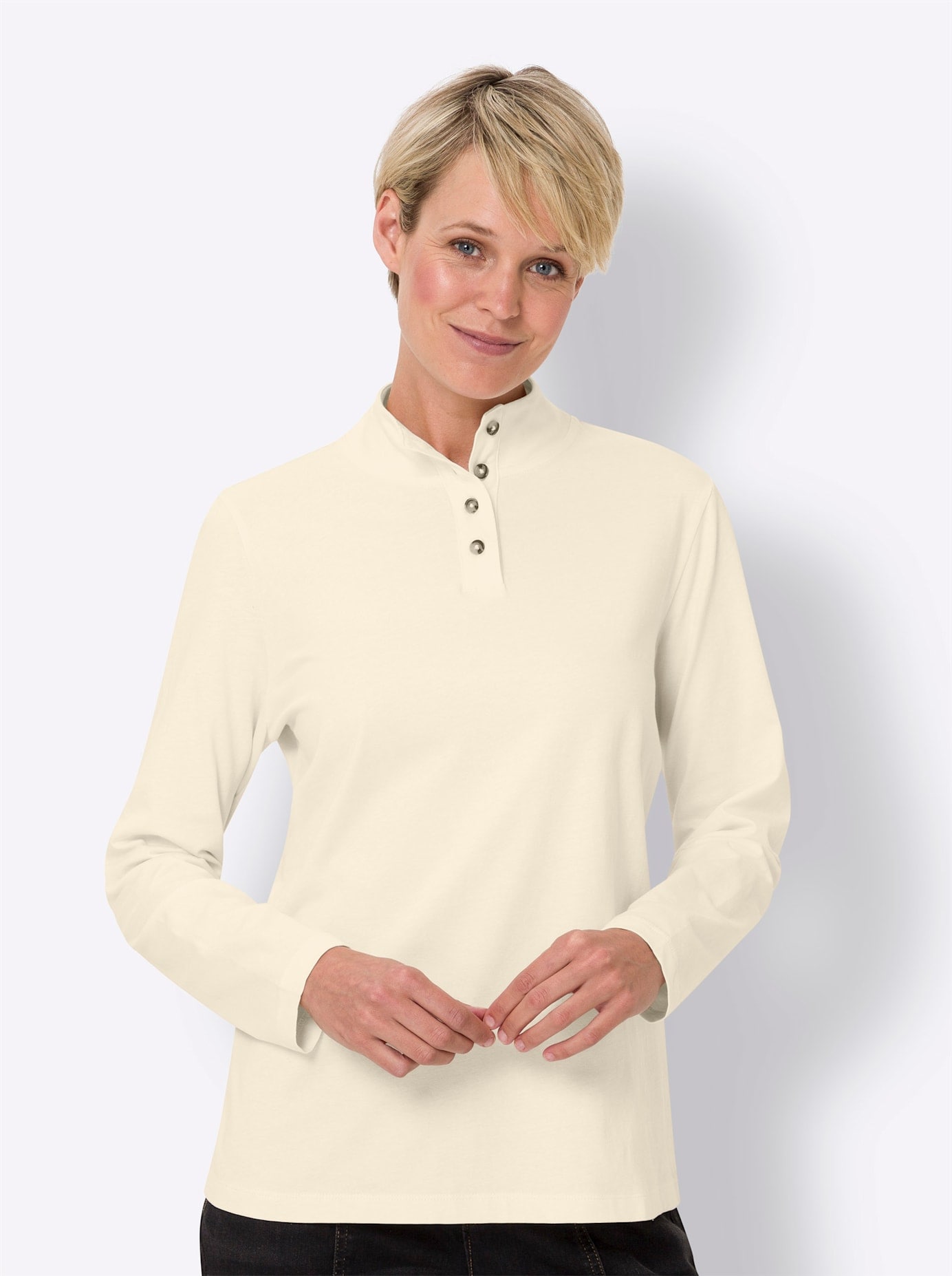 Classic Basics Stehkragenshirt "Shirt" 1 Stk. tlg. günstig online kaufen