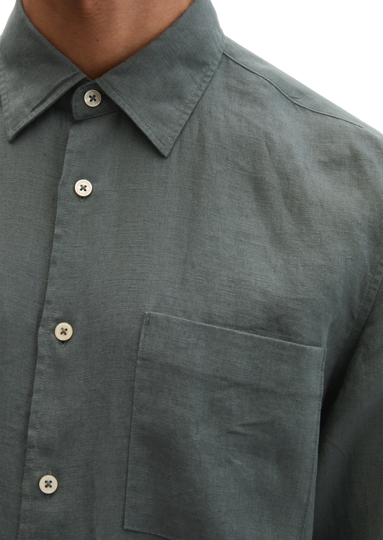 Thumbnail - Marc OPolo Leinenhemd im klassisch cleanen Look