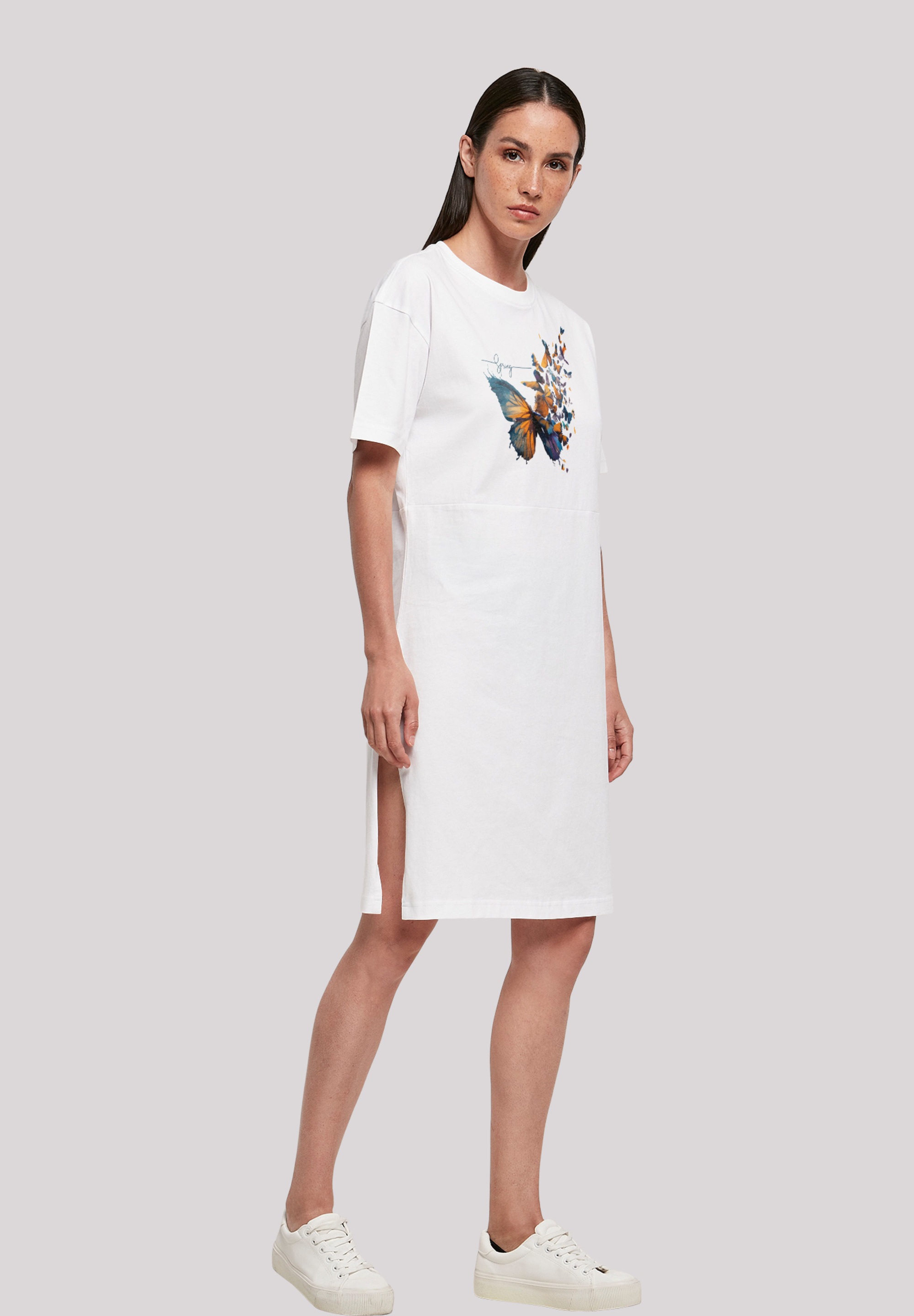 F4NT4STIC Shirtkleid »Schmetterling Frühlings Oversize Kleid«, Print