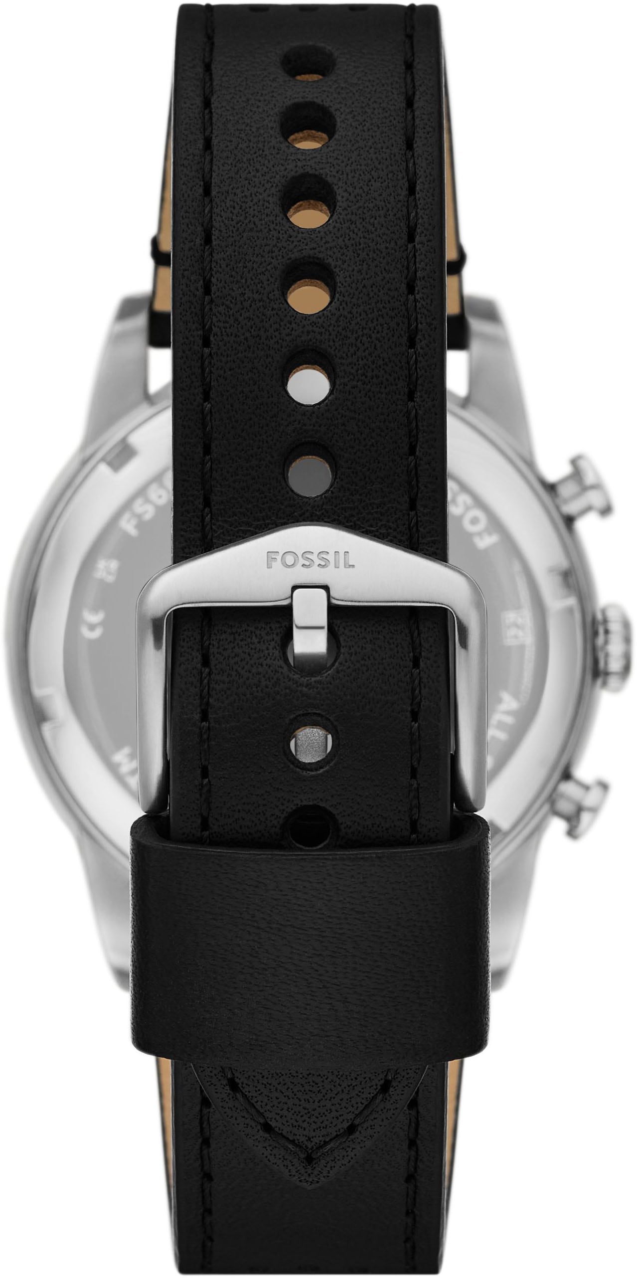 Fossil Chronograph »SPORT TOURER«, Quarzuhr, Armbanduhr, Herrenuhr, Lederarmband, analog, Tag