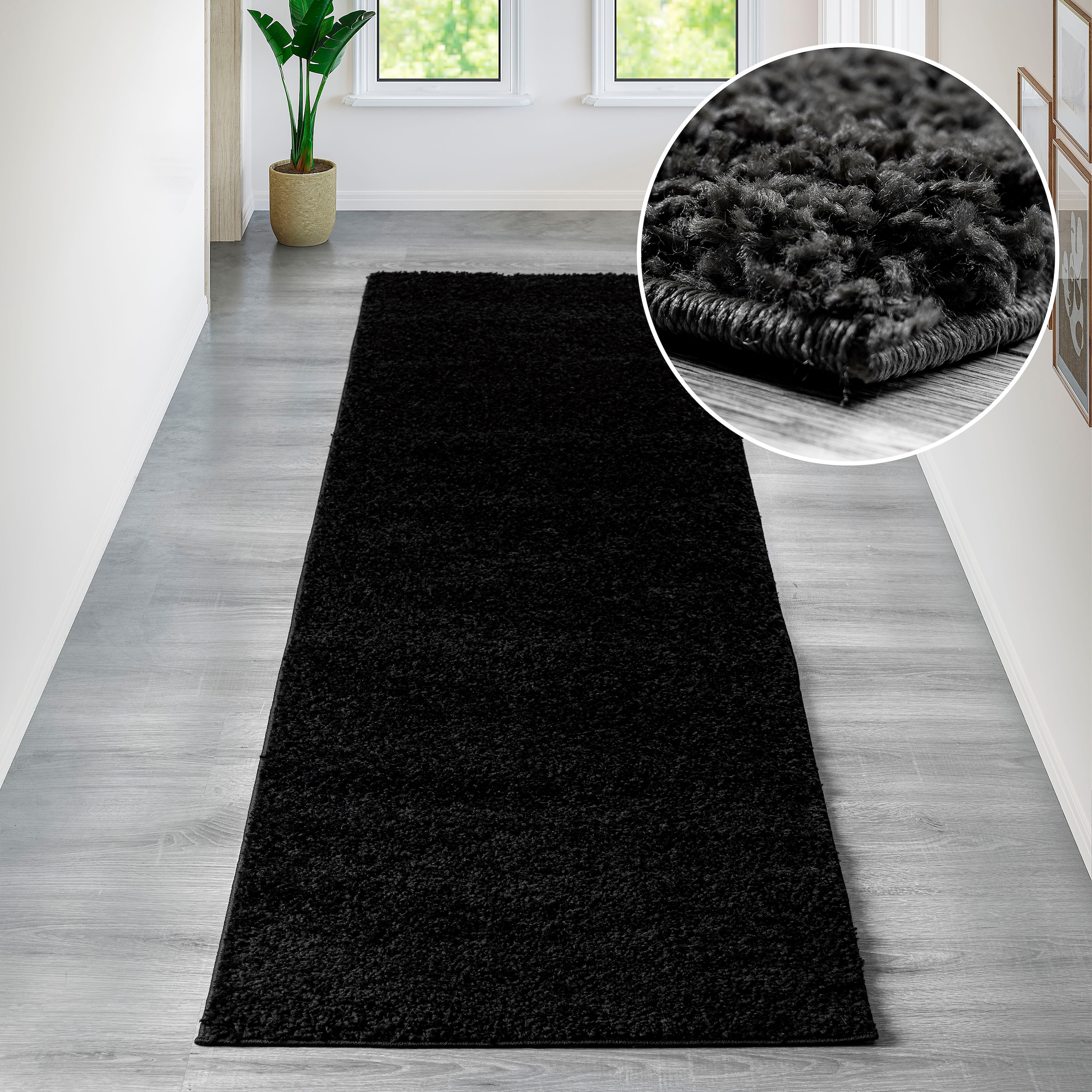 Bruno Banani Hochflor-Teppich "Shaggy Soft" rechteckig 30 mm Höhe gewebt, Uni Farben, besonders weich und kuschelig, Kundenliebling