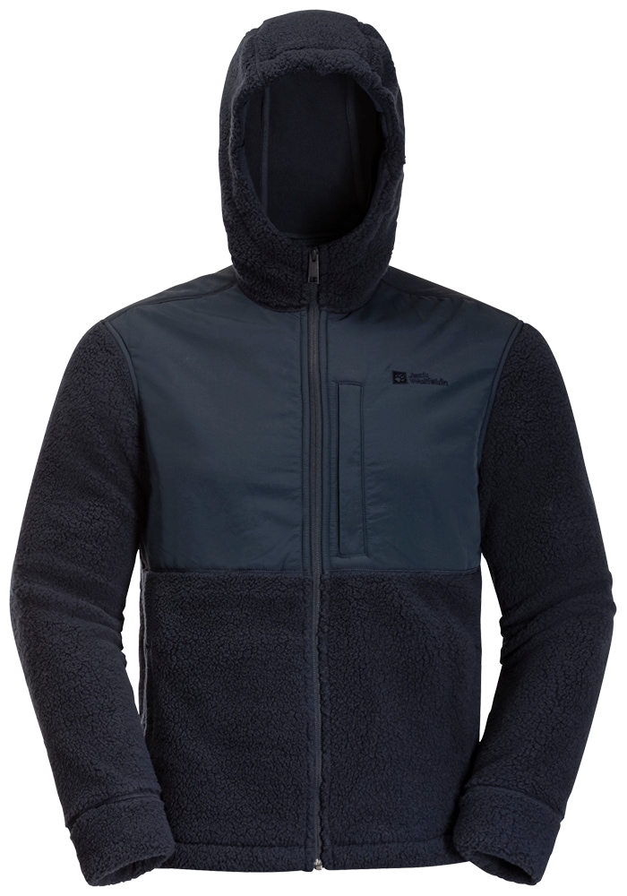 Jack Wolfskin Fleecejacke »FELSLICHT HOODED JKT M«, mit Kapuze