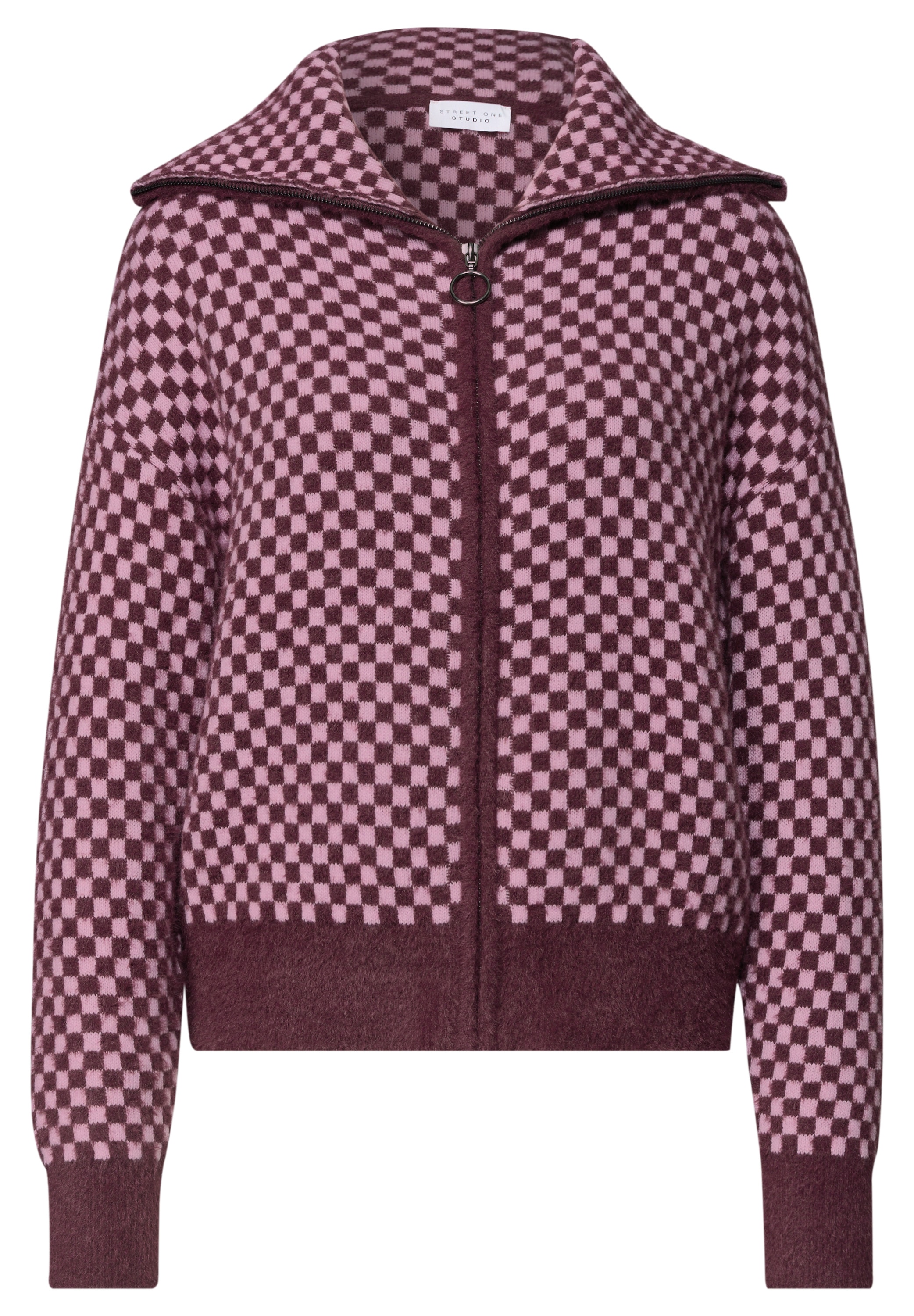 STREET ONE STUDIO Cardigan mit Karomuster