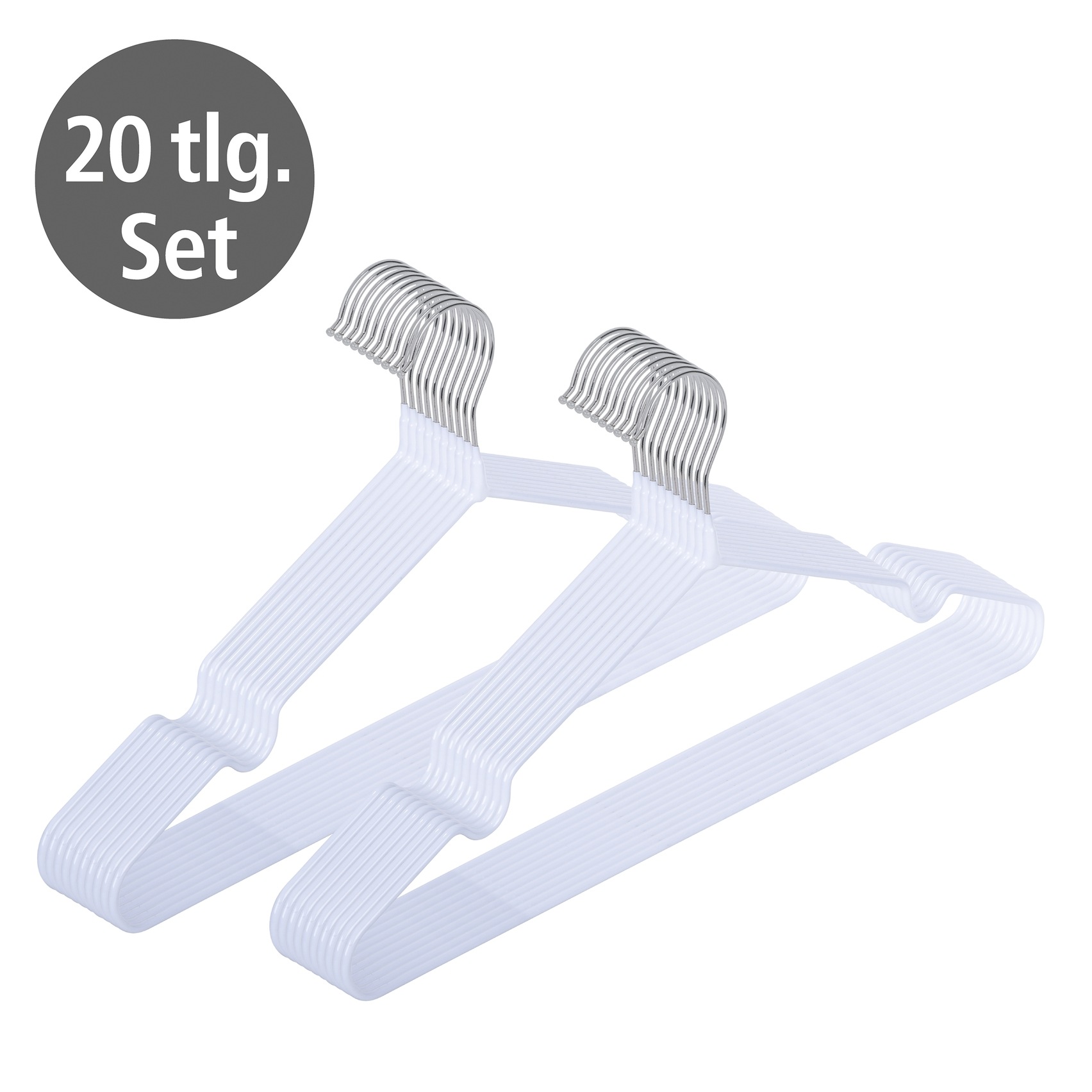 WENKO Kleiderbügel "Modell Sascha" rutschfeste Beschichtung, schmales Desig günstig online kaufen