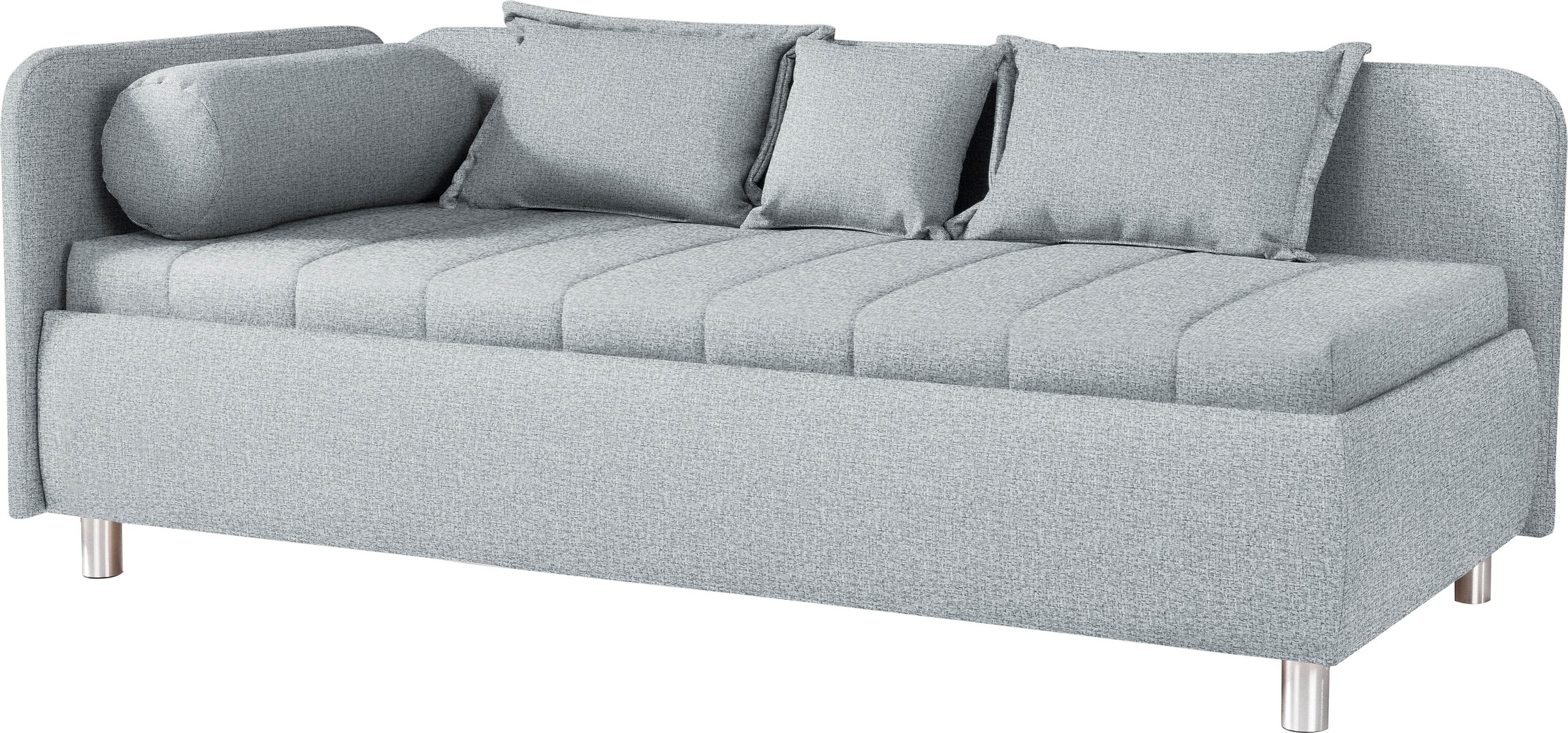 alina Schlafsofa »Kiana«, mit Bettkasten und Zierkissen, Liegefläche 90/200 cm oder 100/200 cm