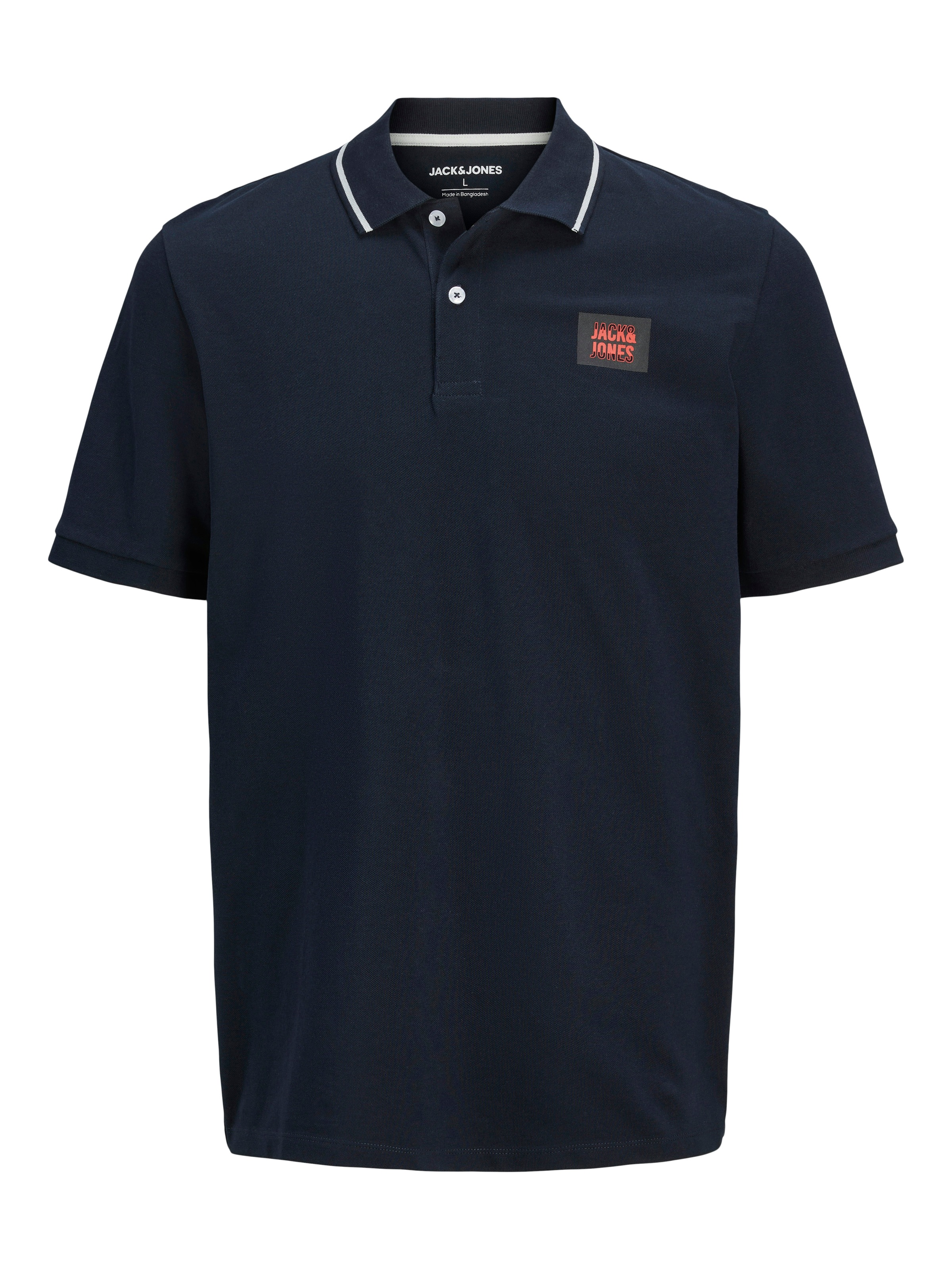 Jack & Jones PlusSize Poloshirt »JJHUDSON POLO SS 2PK MP PLS«, (2 tlg.), aus Pikeequalität