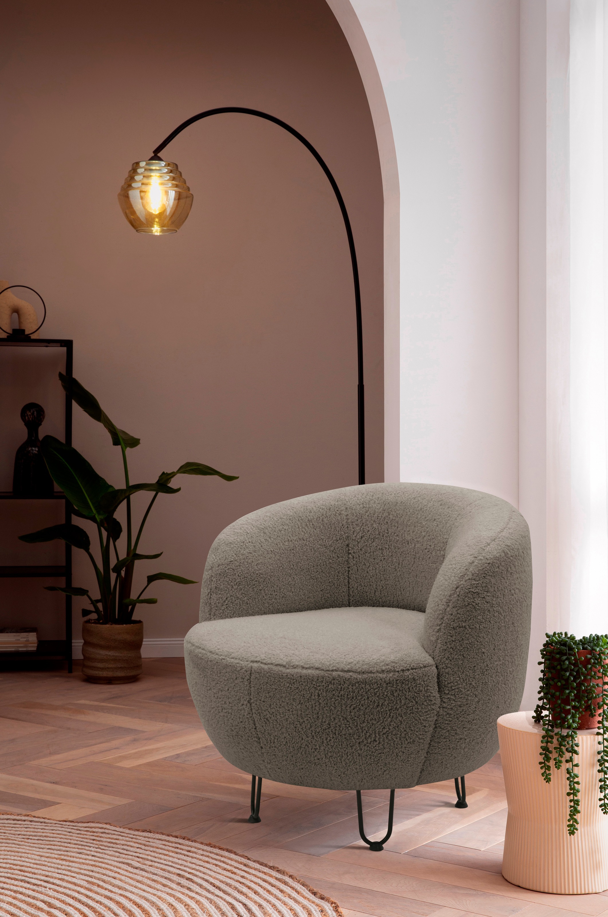 Home affaire Sessel "Anjuli Lieferzeit nur 2 Wochen" Runde Form, perfektes günstig online kaufen