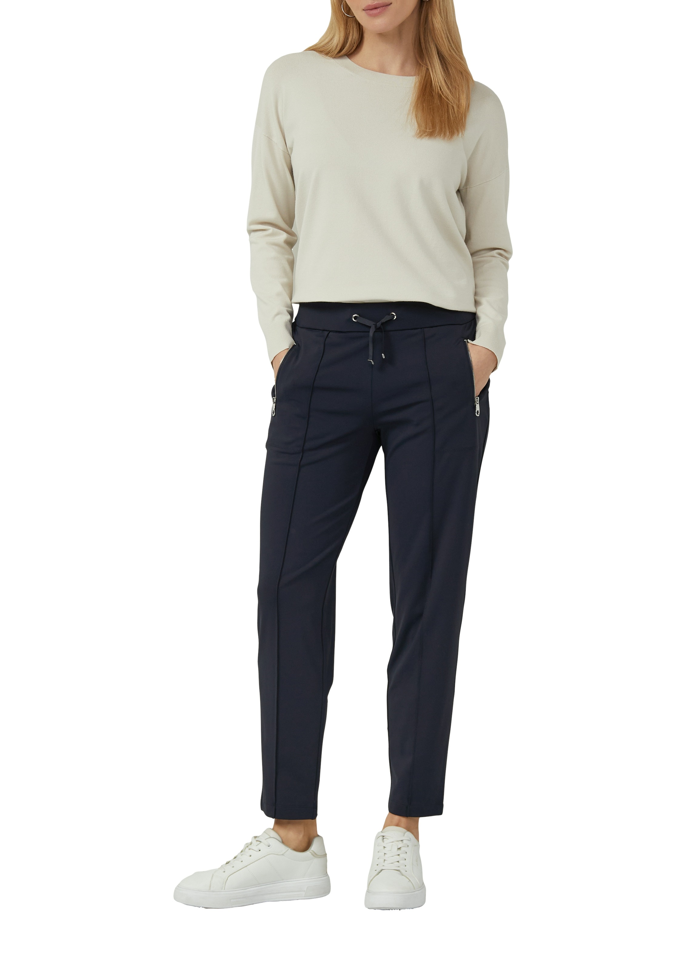 s.Oliver BLACK LABEL Stoffhose mit Kordelzug günstig online kaufen