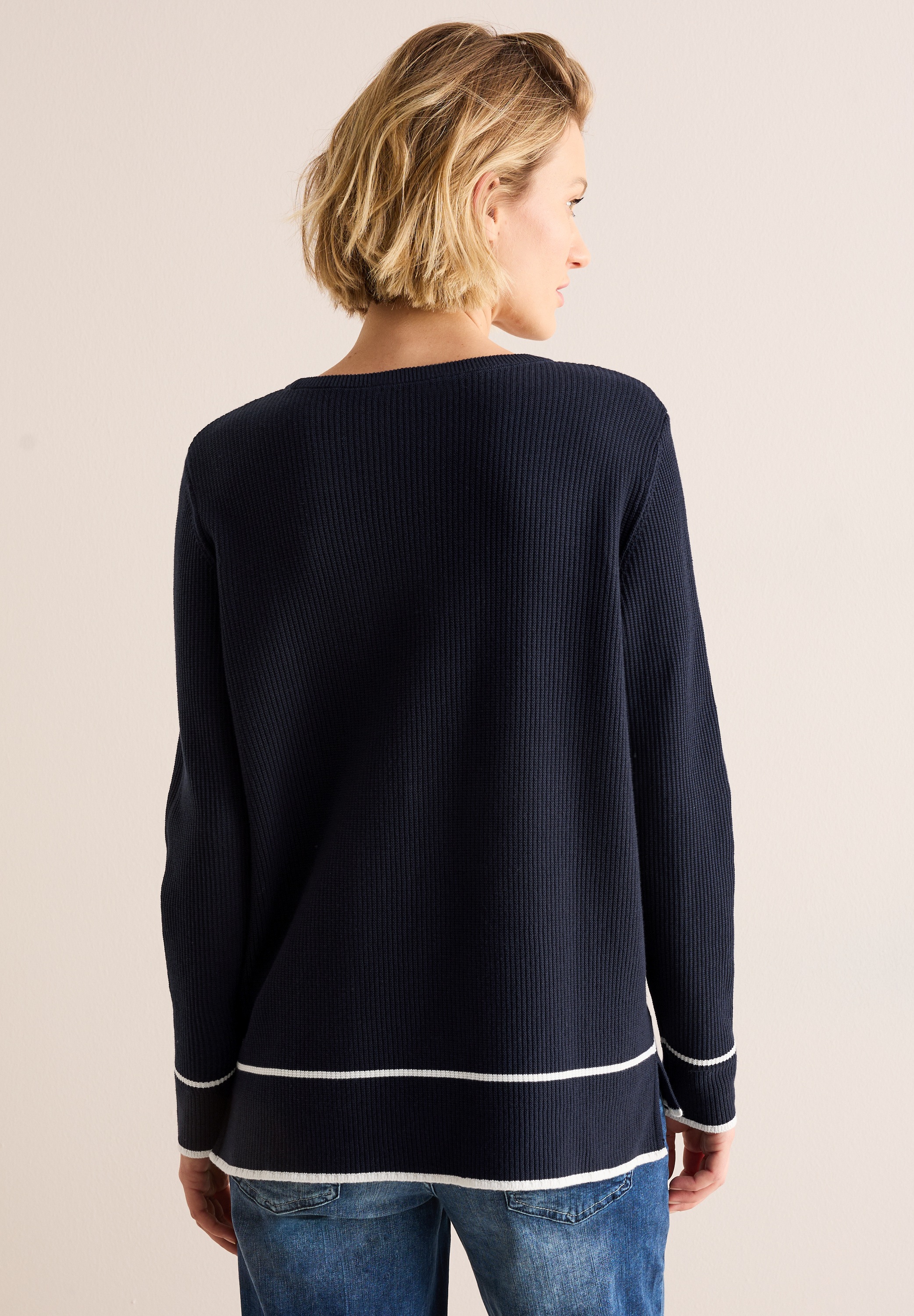 STREET ONE Strickpullover, aus Feinstrick