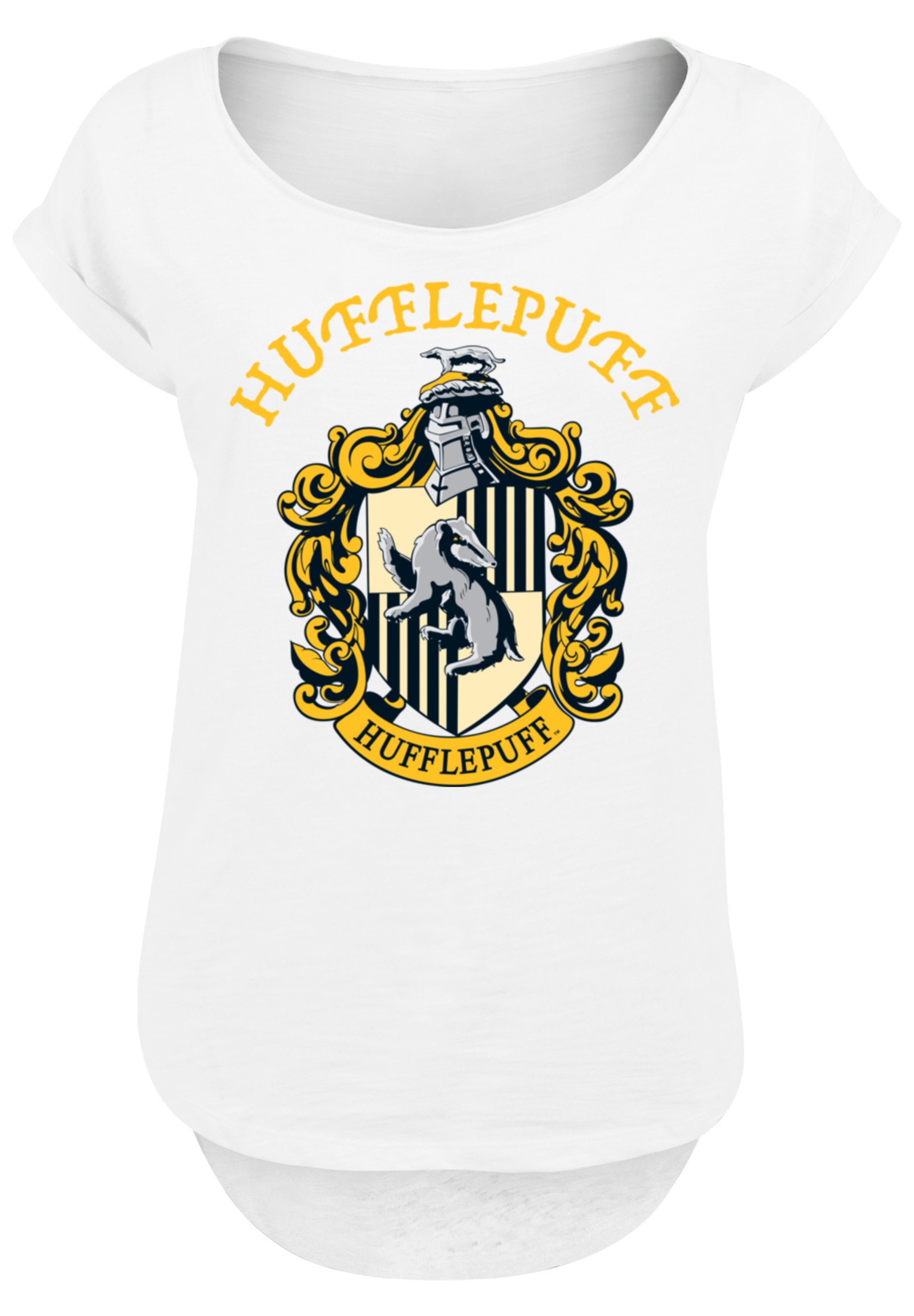 F4NT4STIC T-Shirt »Harry Potter Hufflepuff Crest«, Print
