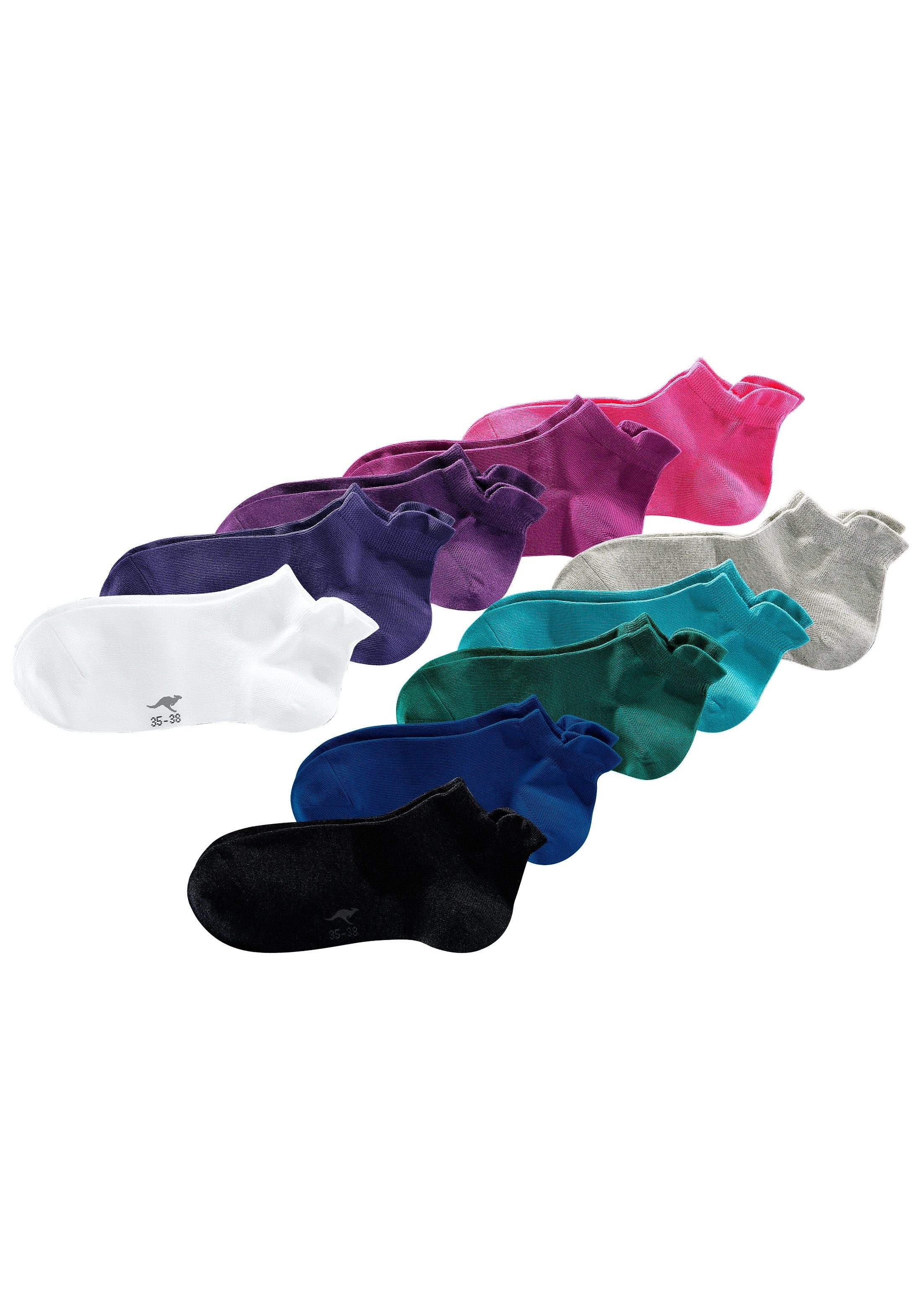 KangaROOS Sneakersocken, (Set, 10 Paar), BAUR mit erhöhtem Bündchen kaufen 