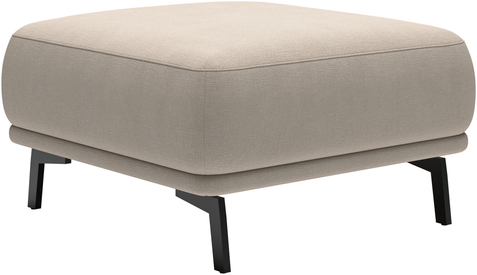 SCHÖNER WOHNEN-Kollektion Polsterhocker "Tossa, smarte Ergänzung für dein Wohnzimmer, Breite 73 cm" 1 Stk. tlg. Flexibler Komfort, edle Optik & saugroboterfreundlich