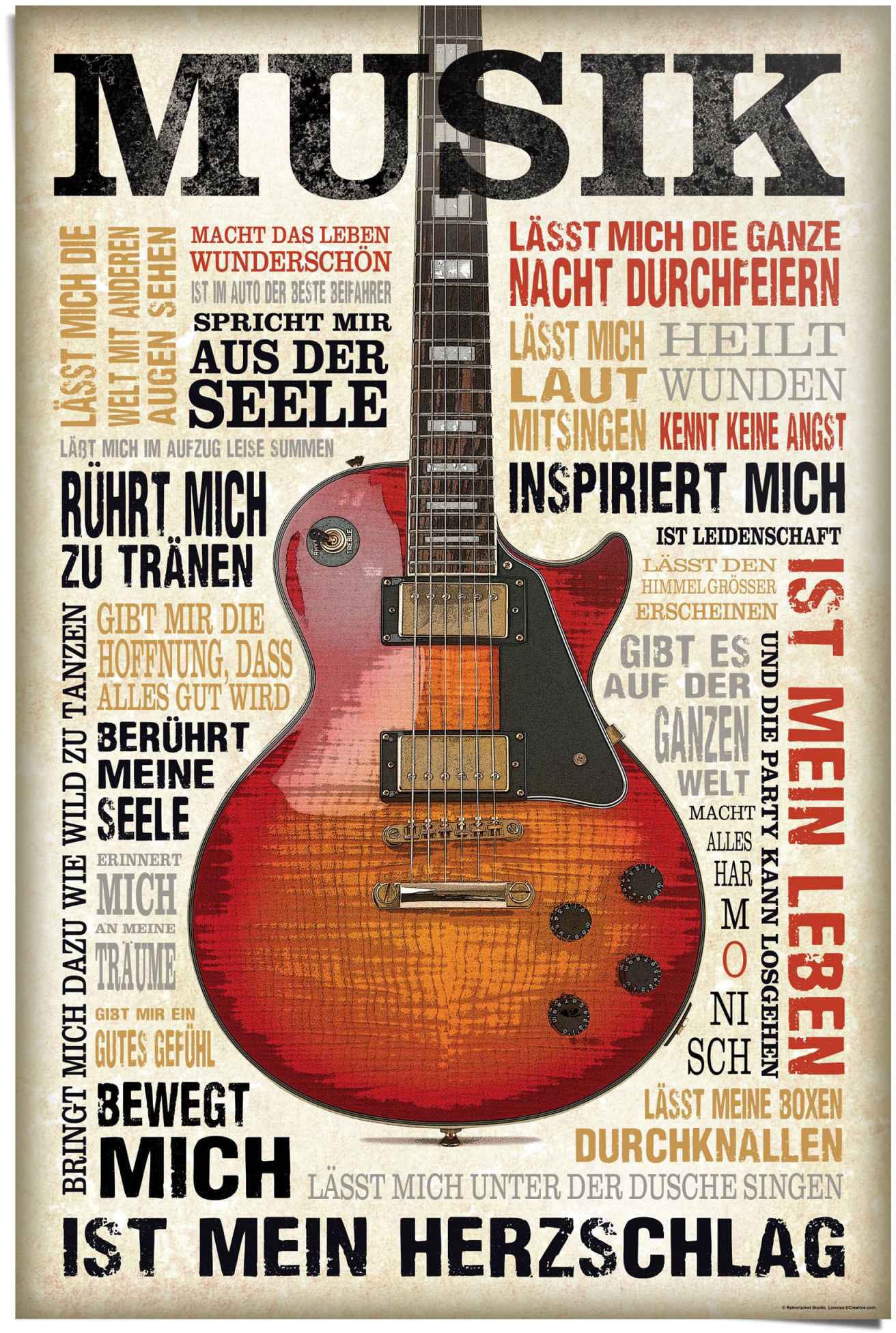 Reinders! Poster »Musik ist | St.) BAUR Leidenschaft«, kaufen (1