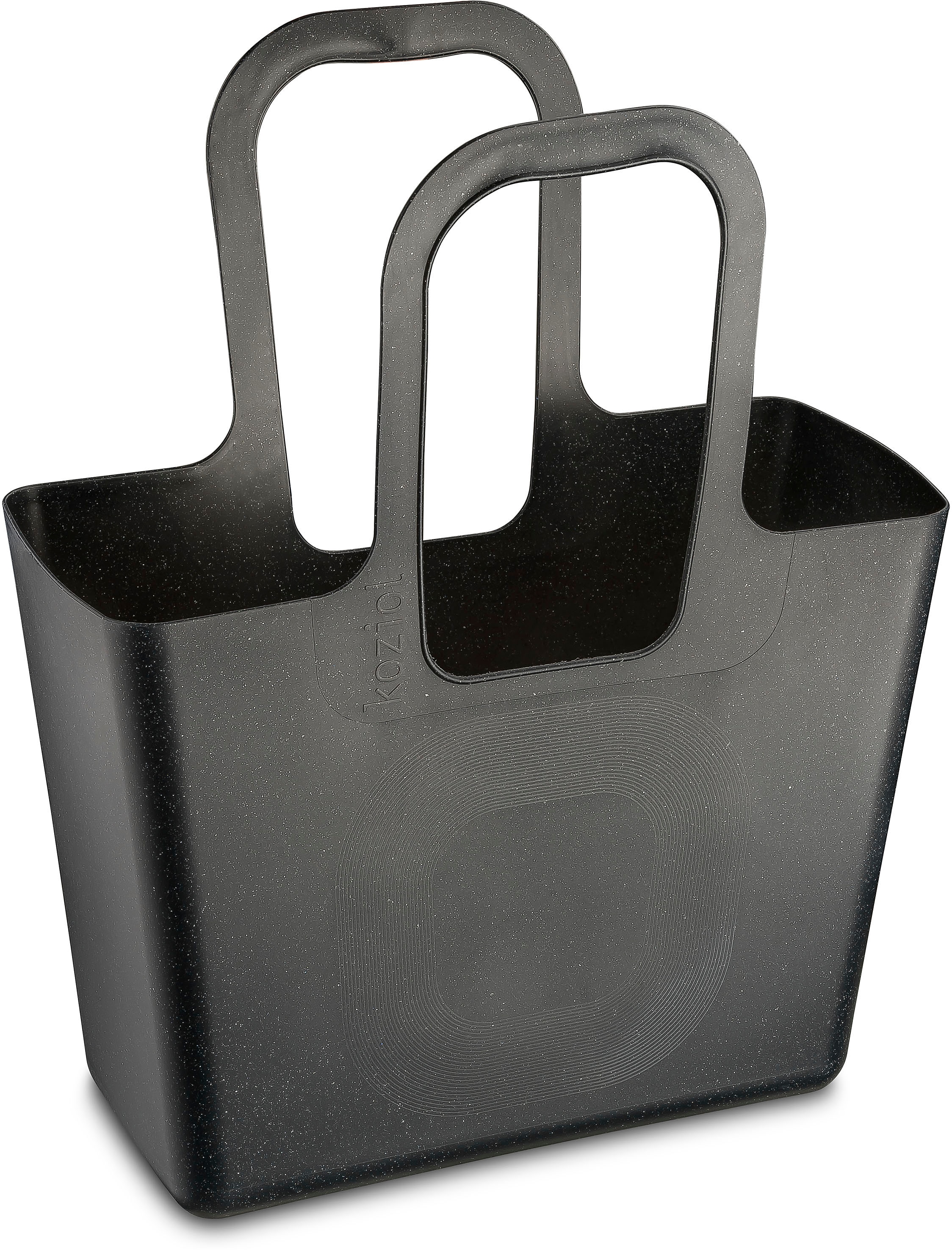 KOZIOL Shopper "XL", B/H/T: 44cm x 54cm x 21,5cm, schwarz, Taschen, Kunststoff, 100% recycelbar, melaminfrei, 100% CO² neutral produziert