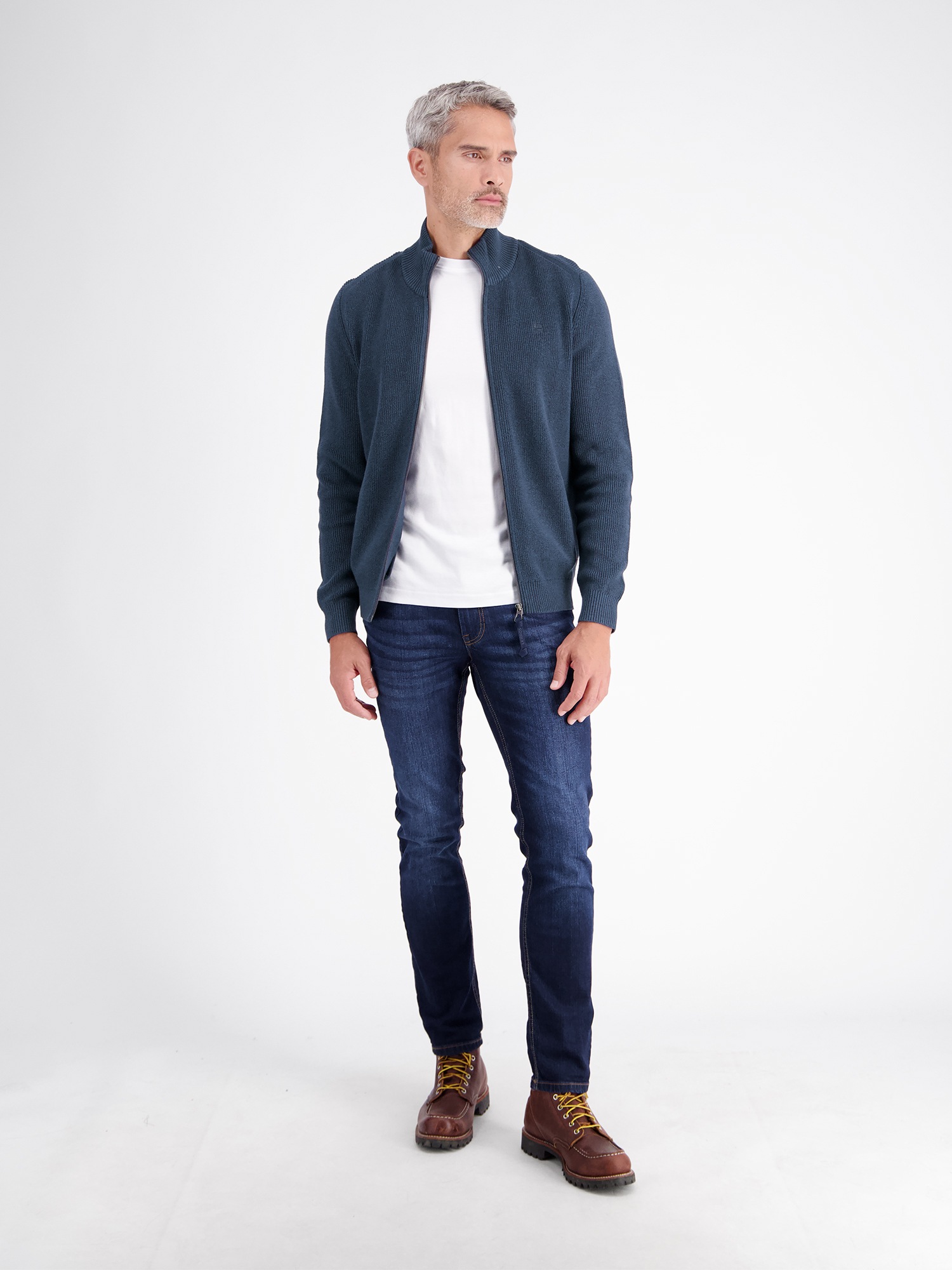 LERROS Strickjacke »Strickjacke im Casual-Stil aus hochwertiger Baumwolle«