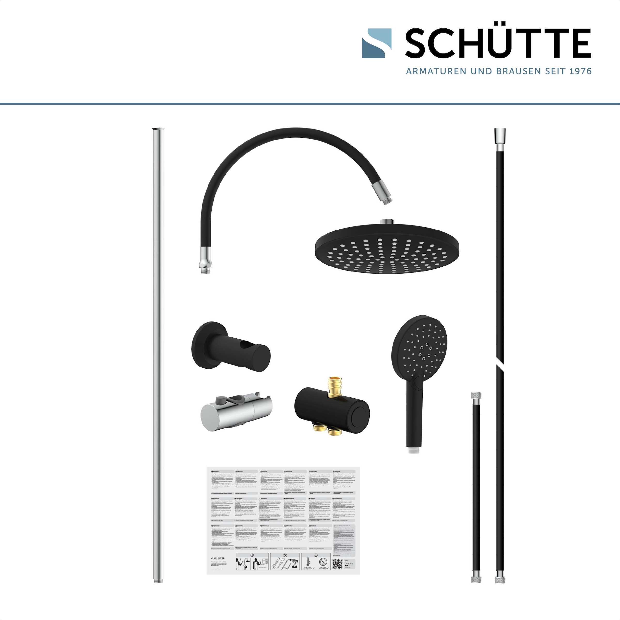 Schütte Duschsystem »MATAO RAIN«, Regendusche ohne Armatur, Handbrause mit 3 Funktionen