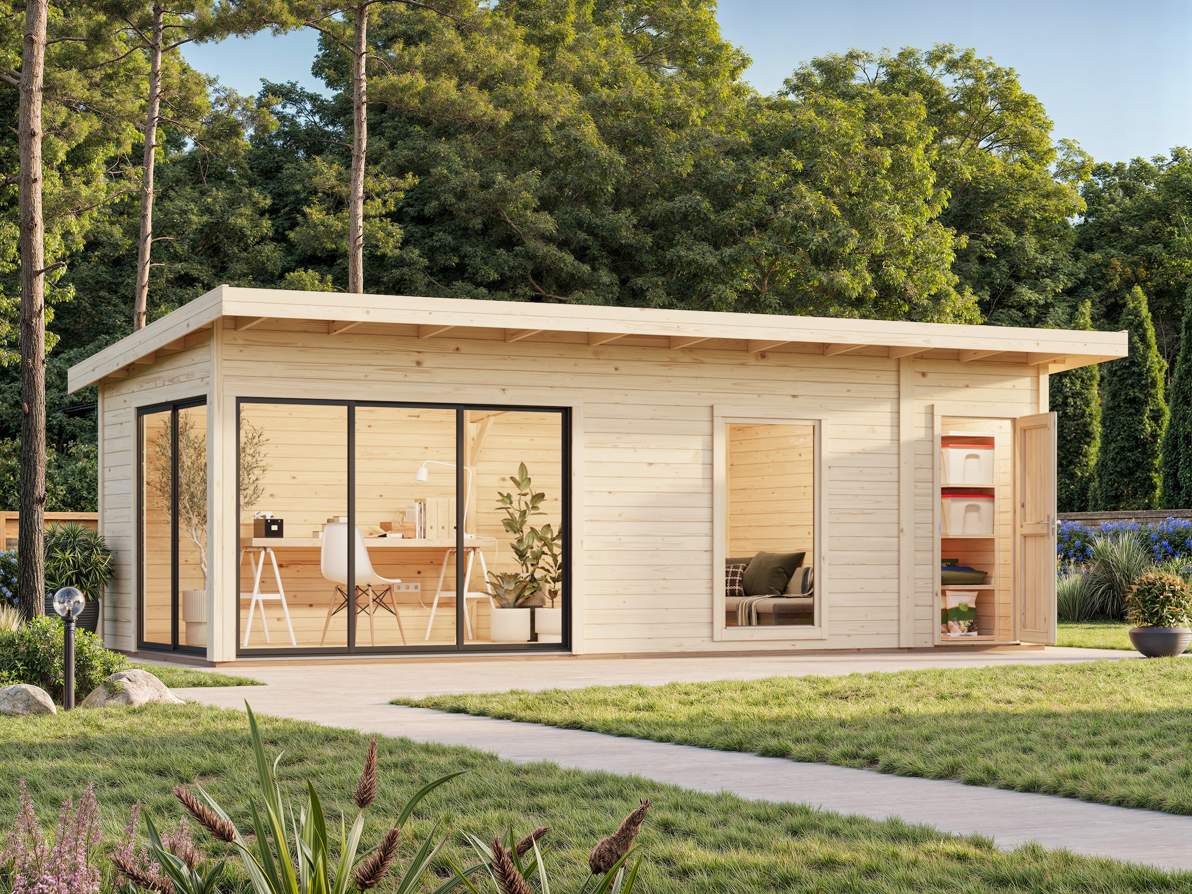 Palmako Gartenhaus »Andrea 21,1 m², Slide«