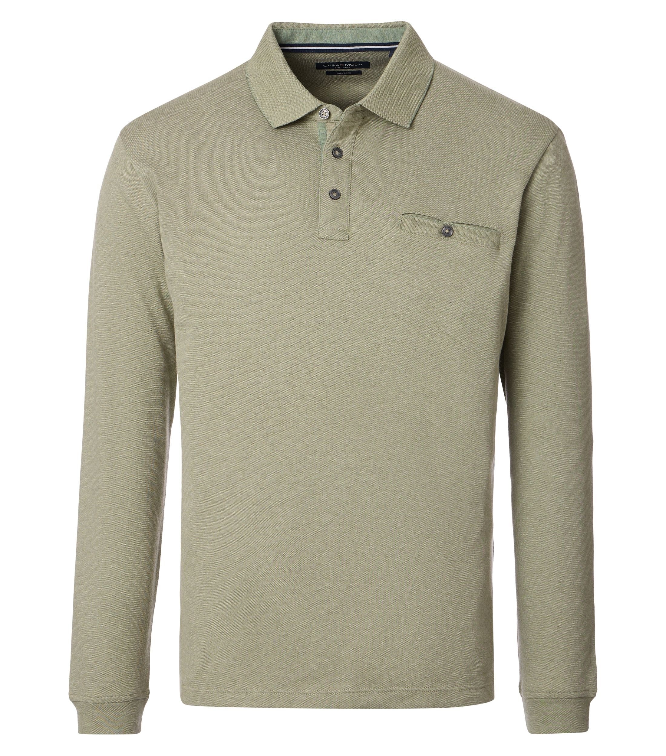CASAMODA Langarm-Poloshirt "CASAMODA Polo-Shirt Langarm gestreift" günstig online kaufen