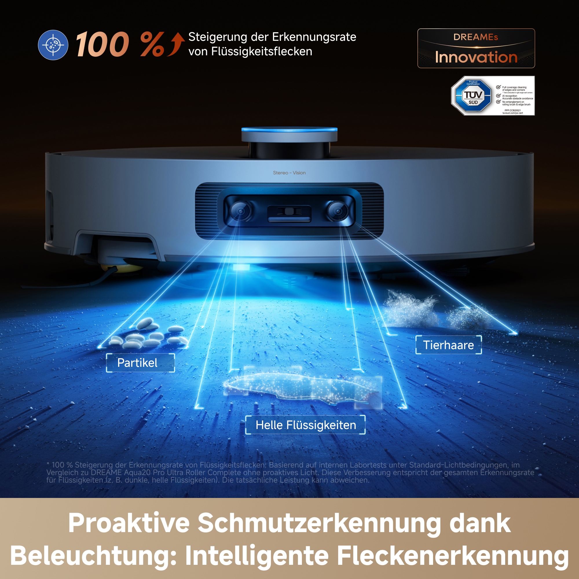 Dreame Nass-Trocken-Saugroboter »Aqua20 Pro Ultra Roller X Complete White« Vollautomatische Absaugstation, App-Steuerung