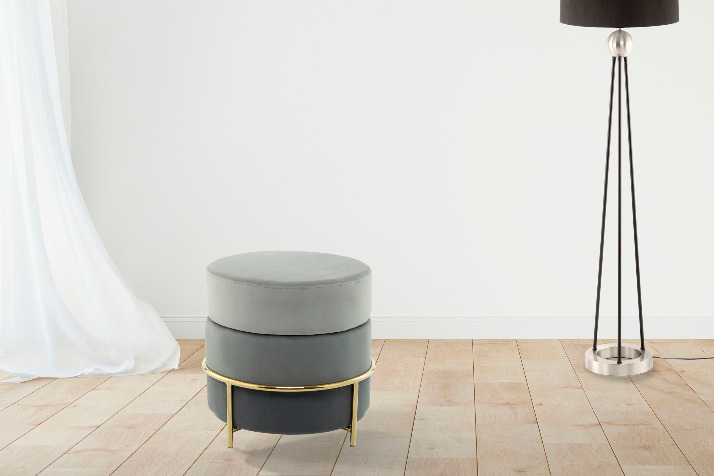 Kayoom Sitzhocker "Hocker Matilda 125, Komfortable runde Form, Gemütlicher günstig online kaufen