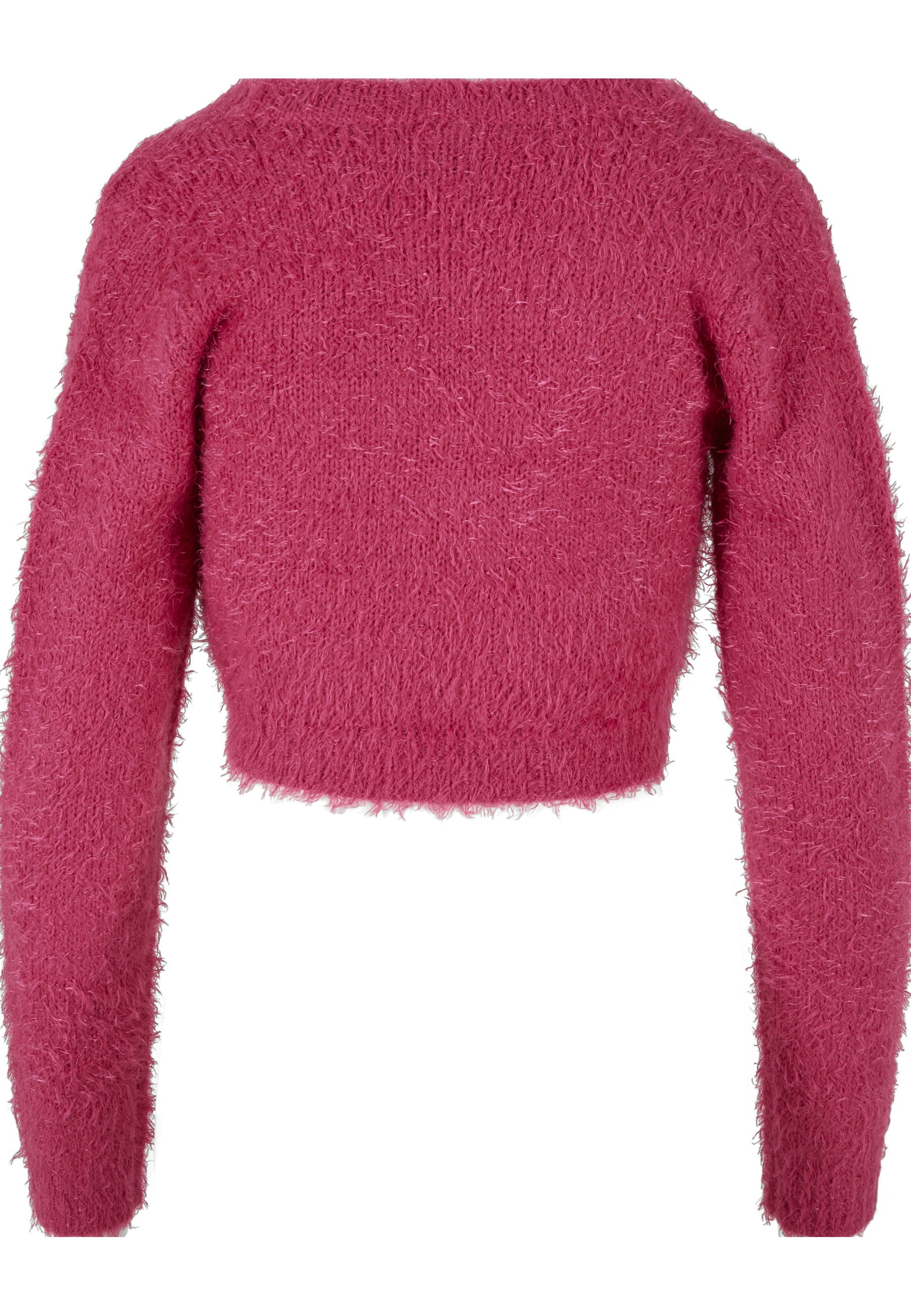 URBAN CLASSICS Strickjacke "Urban Classics Damen Ladies Tied Cropped Feathe günstig online kaufen