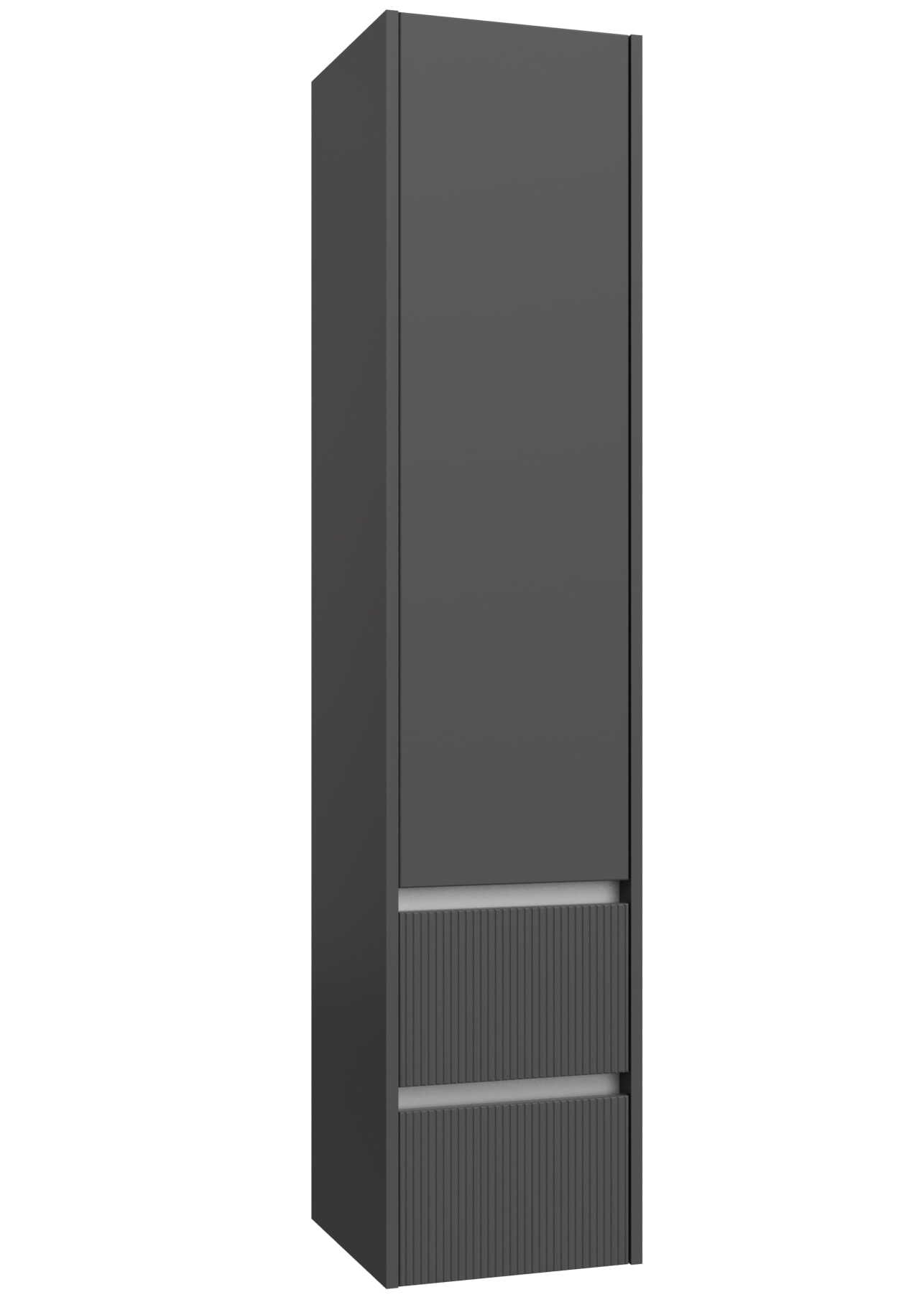 welltime Hochschrank »Urban«, Schubladen mit Softclose, Glaseinlegeböden, Schubladenfront geriffelt