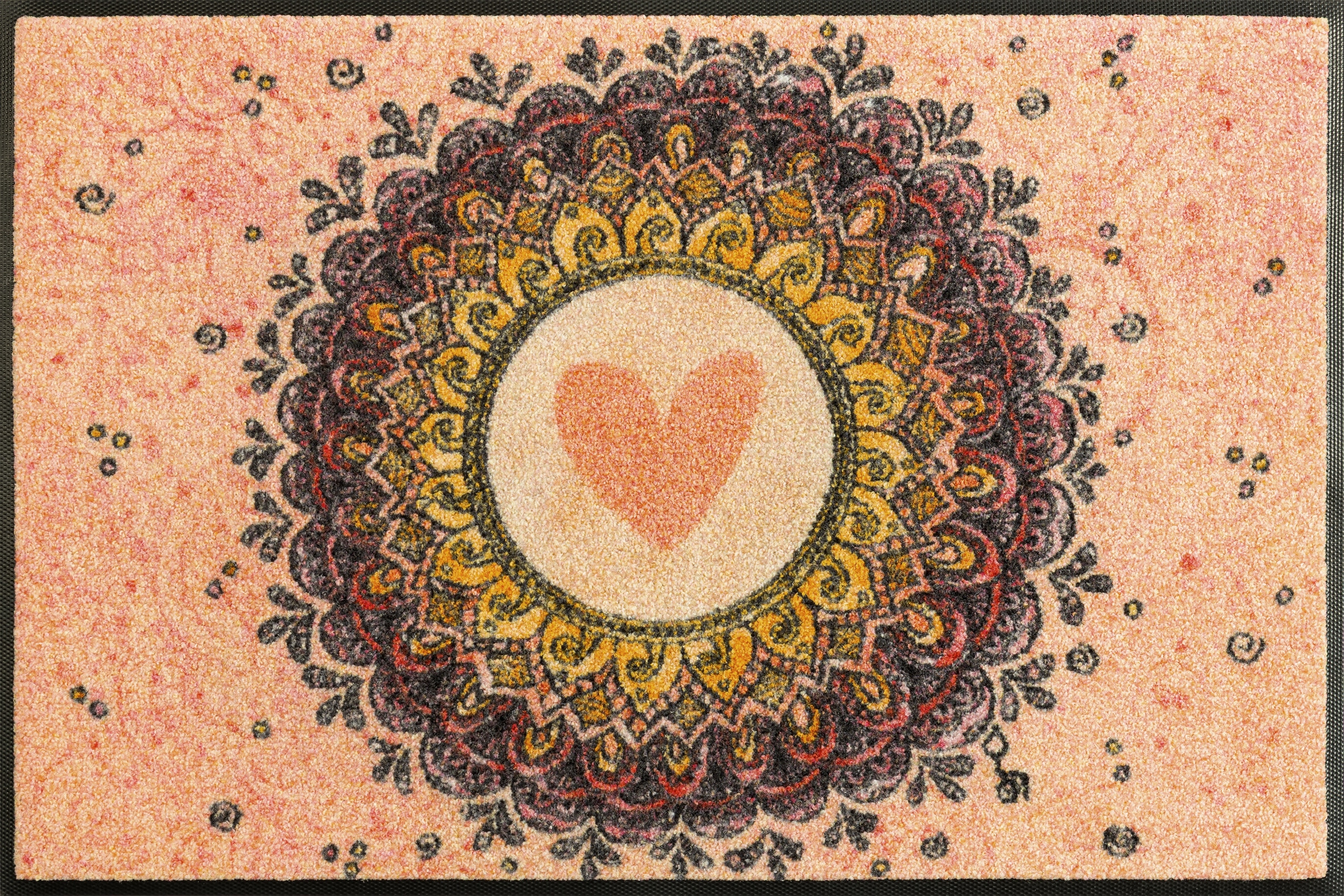 wash+dry by Kleen-Tex Fußmatte "Circle of Love" rechteckig 7 mm Höhe