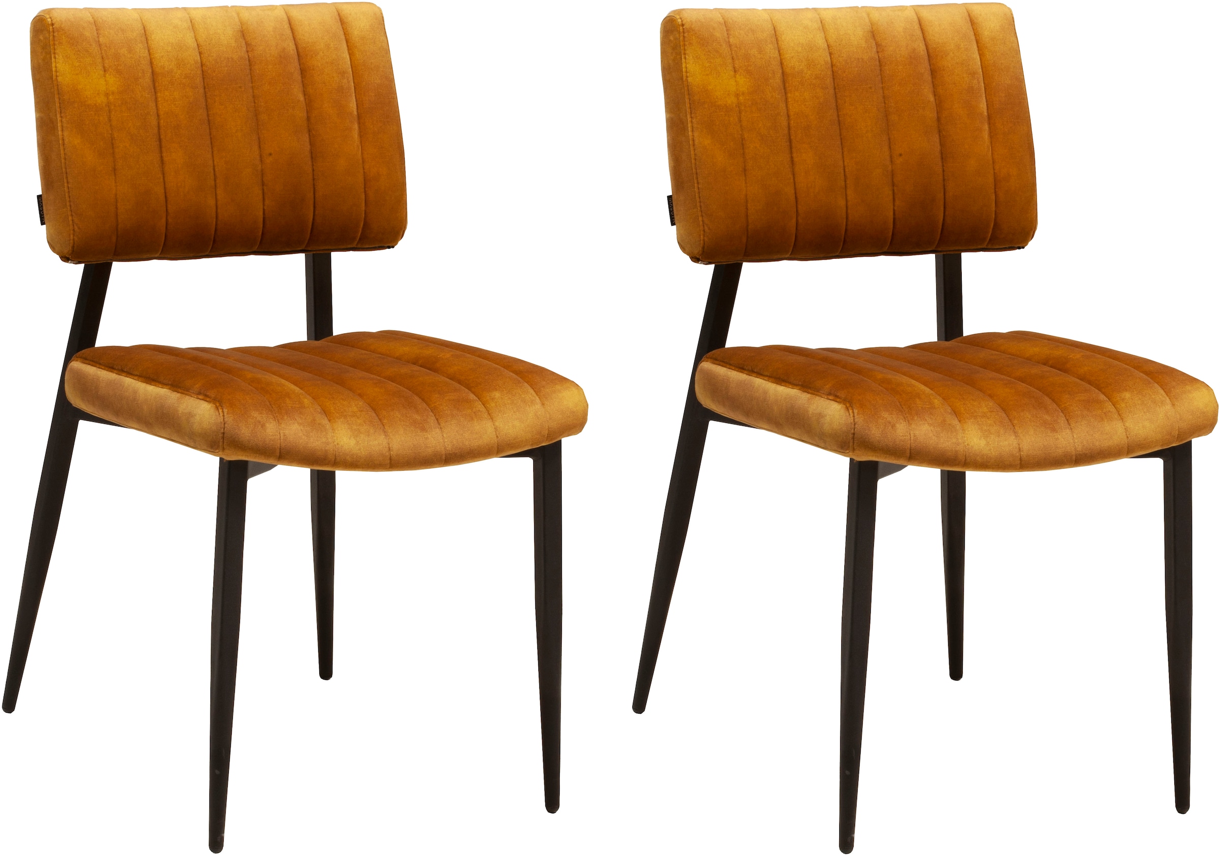 OMG Design Esszimmerstuhl "Ivan" (Set) 2 Stk. Stoff pflegeleichter Samtvelo günstig online kaufen