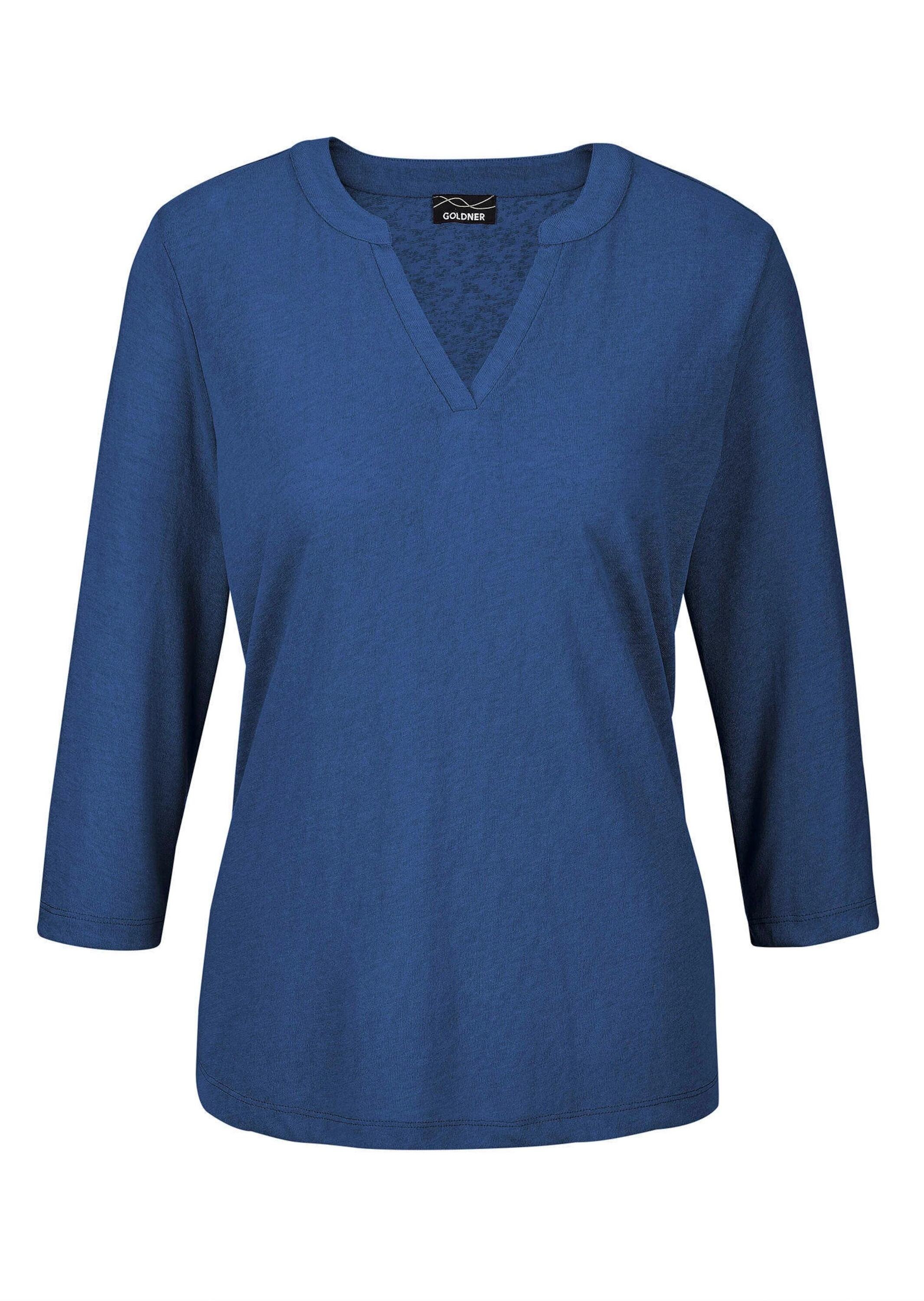 GOLDNER Kurzarmshirt "Kurzgröße Modisches 3/4-Arm-Oberteil" Formblende günstig online kaufen
