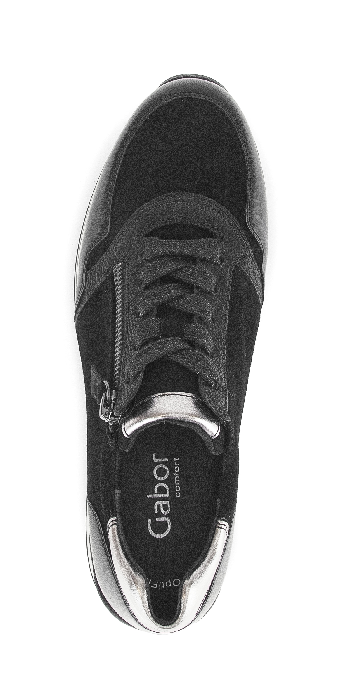 Gabor Keilsneaker »Turin«, Freizeitschuh, Halbschuh, Schnürer, gepolsterter Schaftrand, H-Weite
