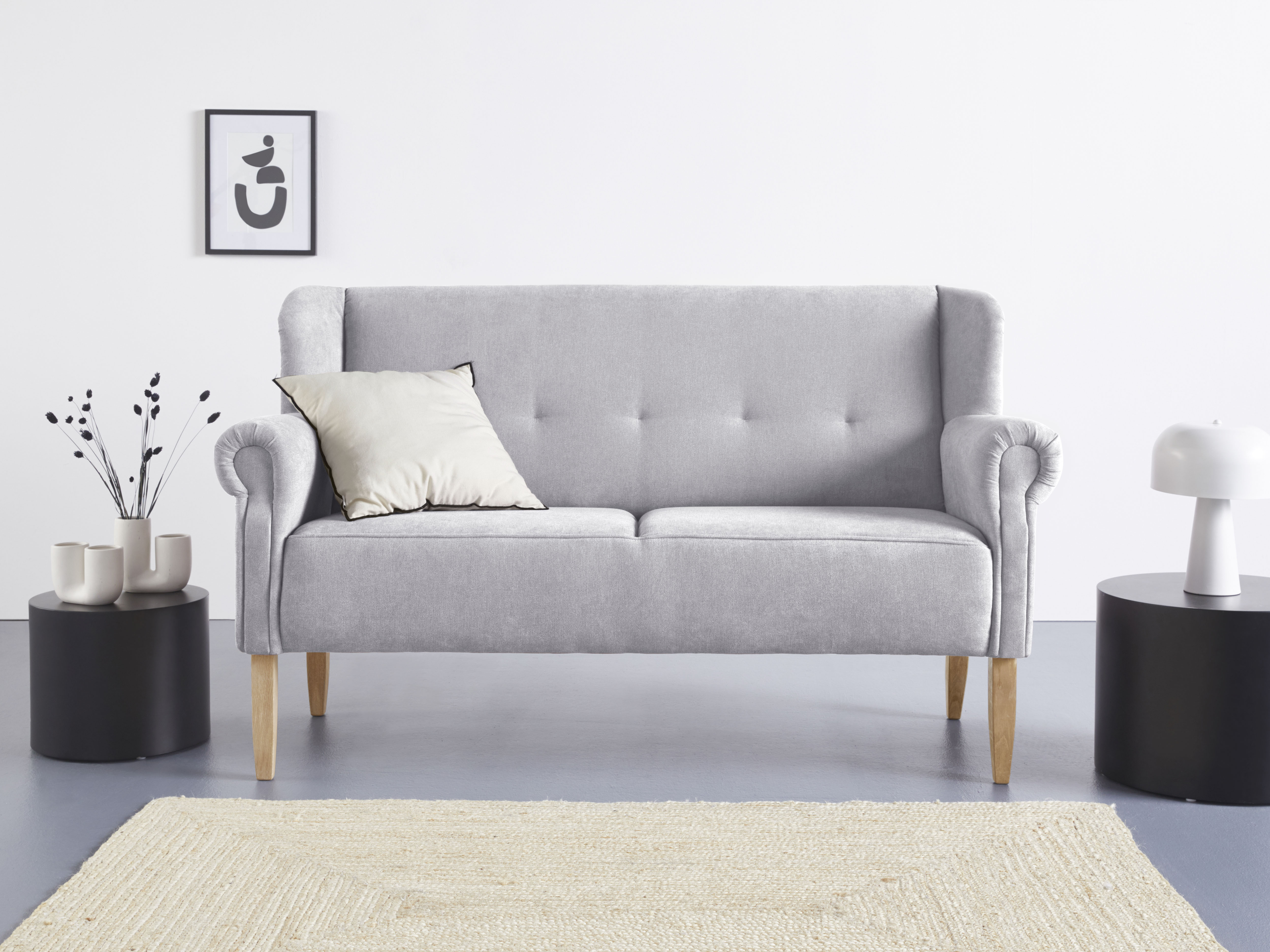 Home affaire Küchensofa "Moro Couch mit Federkern, bequem, Breite" in verschiedenen Stoffe und Farben