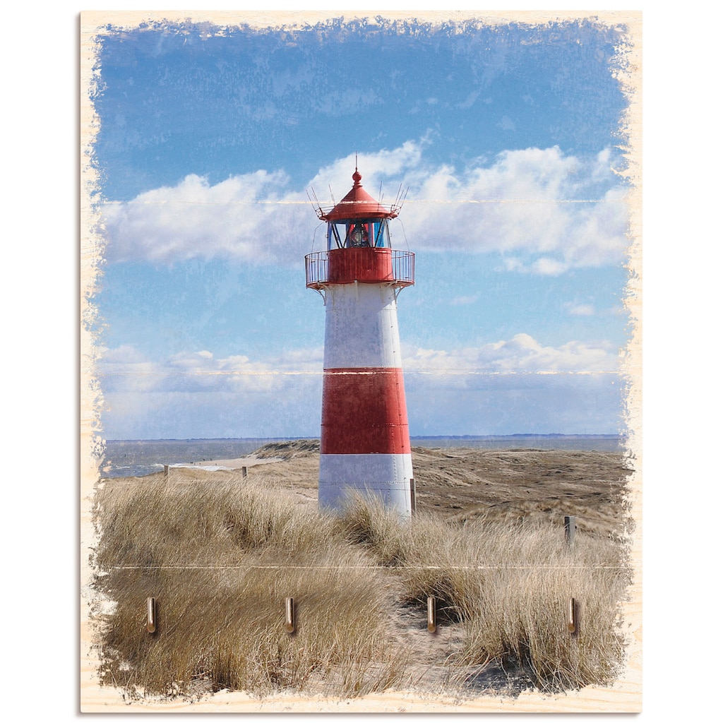 Artland Hakenleiste »Leuchtturm Sylt«, MDF