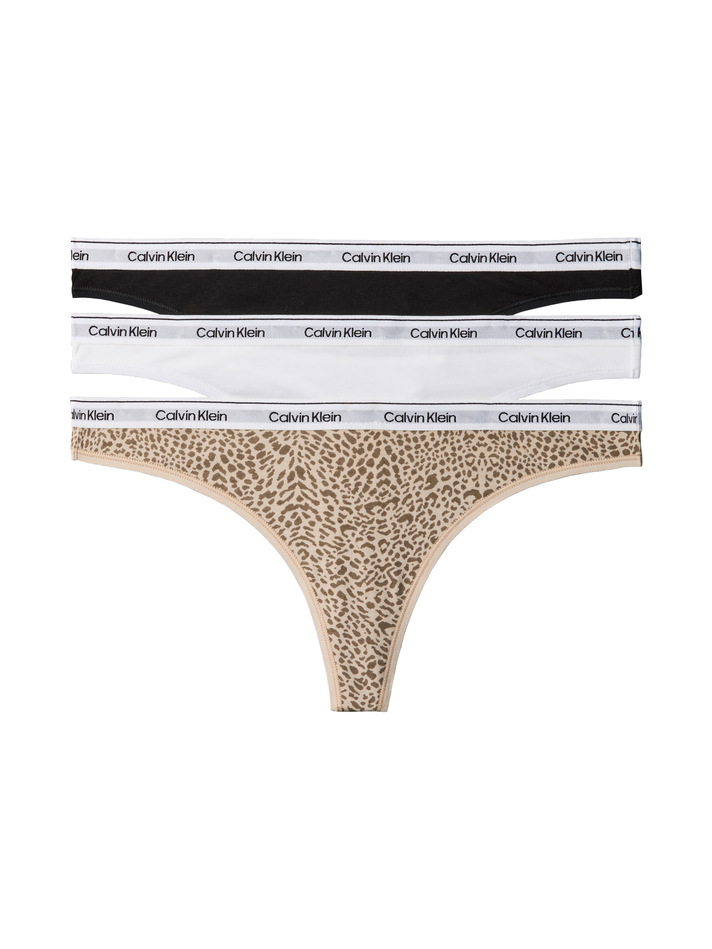 Calvin Klein Underwear Tanga "THONG 3PK" Packung, 3er-Pack, Körpernahe Pass günstig online kaufen