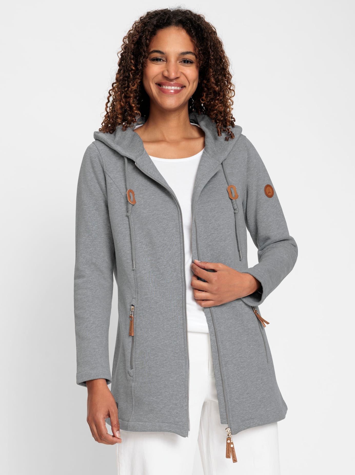 Casual Looks Shirtjacke "Sweatjacke", 1 Stk. günstig online kaufen
