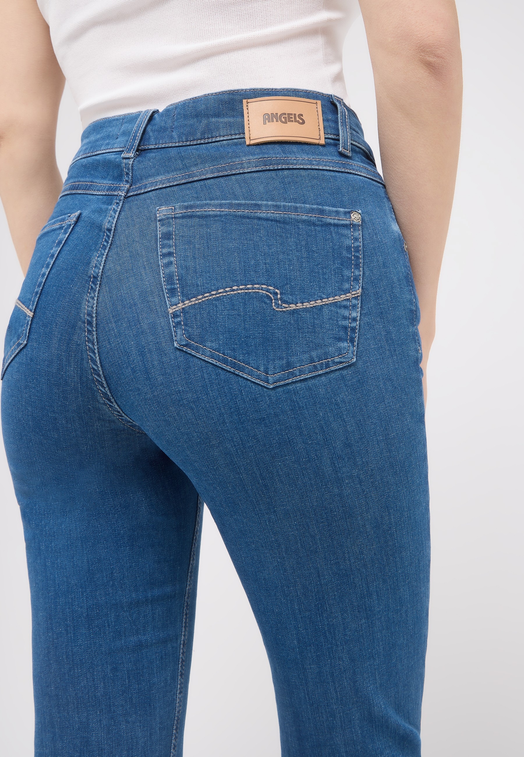 Angels Cici Straight Jeans Blue 40 3