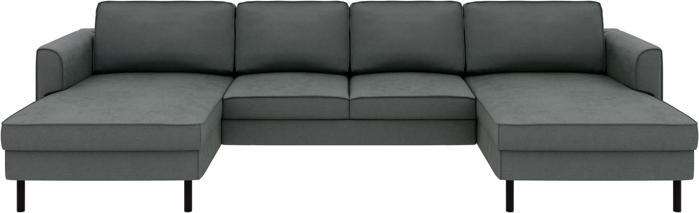 Home affaire Wohnlandschaft »Booster Couch wahlweise mit Schlaffunktion und Bettkasten-auch in Cord«, Sofa in U-Form, Breite 305 cm