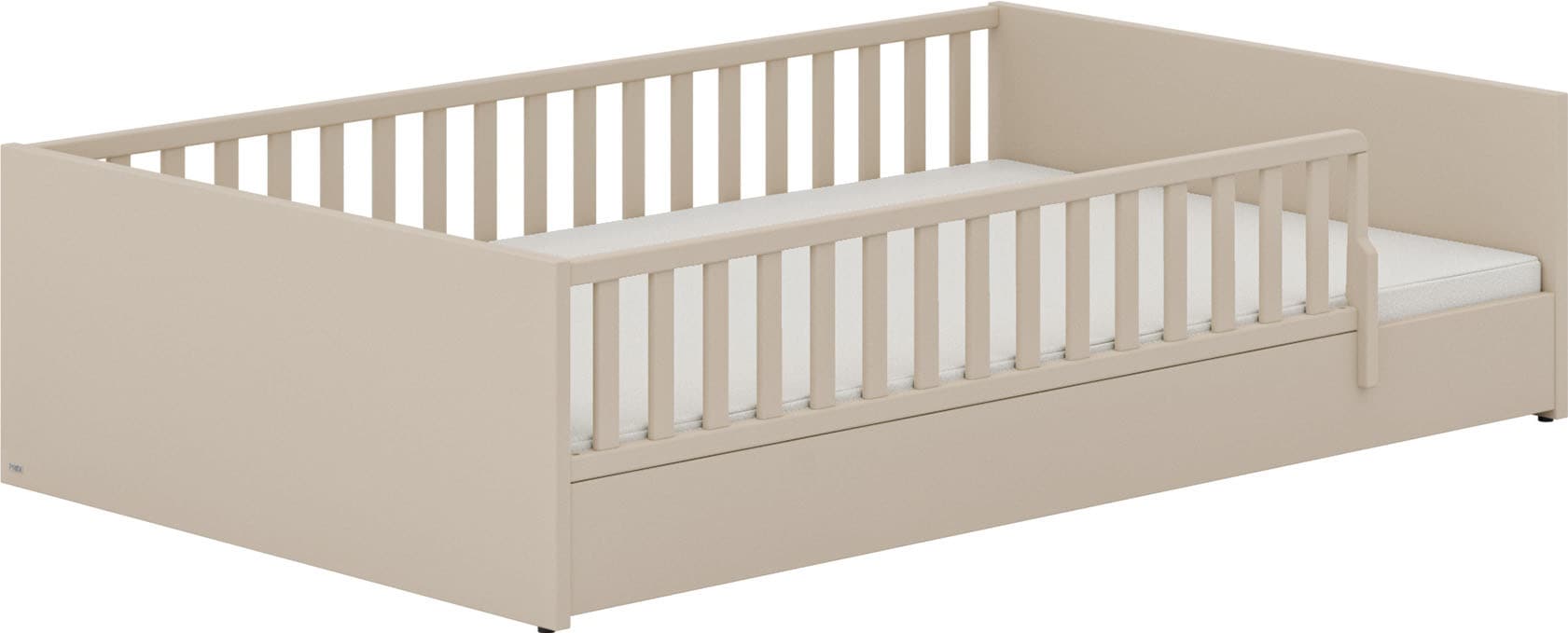 PAIDI Kinderbett »LITTLE FLO, vom Baby bis zum Teeni, in mehreren Farben und Breiten«, (Breite/Länge: 90x200cm + 120X200cm +140x200cm), umbaubar zum Kinder- oder Jugendbett, Bodenbett auch als Sofa nutzbar
