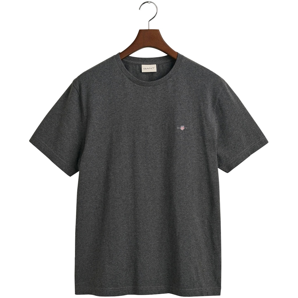 Gant T-Shirt »REG SHIELD SS T-SHIRT«, mit Logostickerei auf der Brust